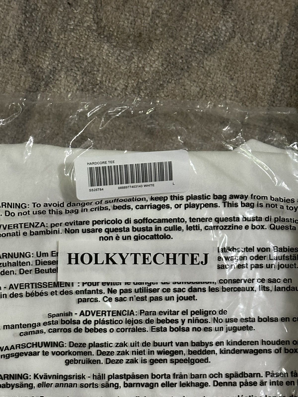 Supreme Supreme Hardcore Tee Size US L / EU 52-54 / 3 - 2 Thumbnail