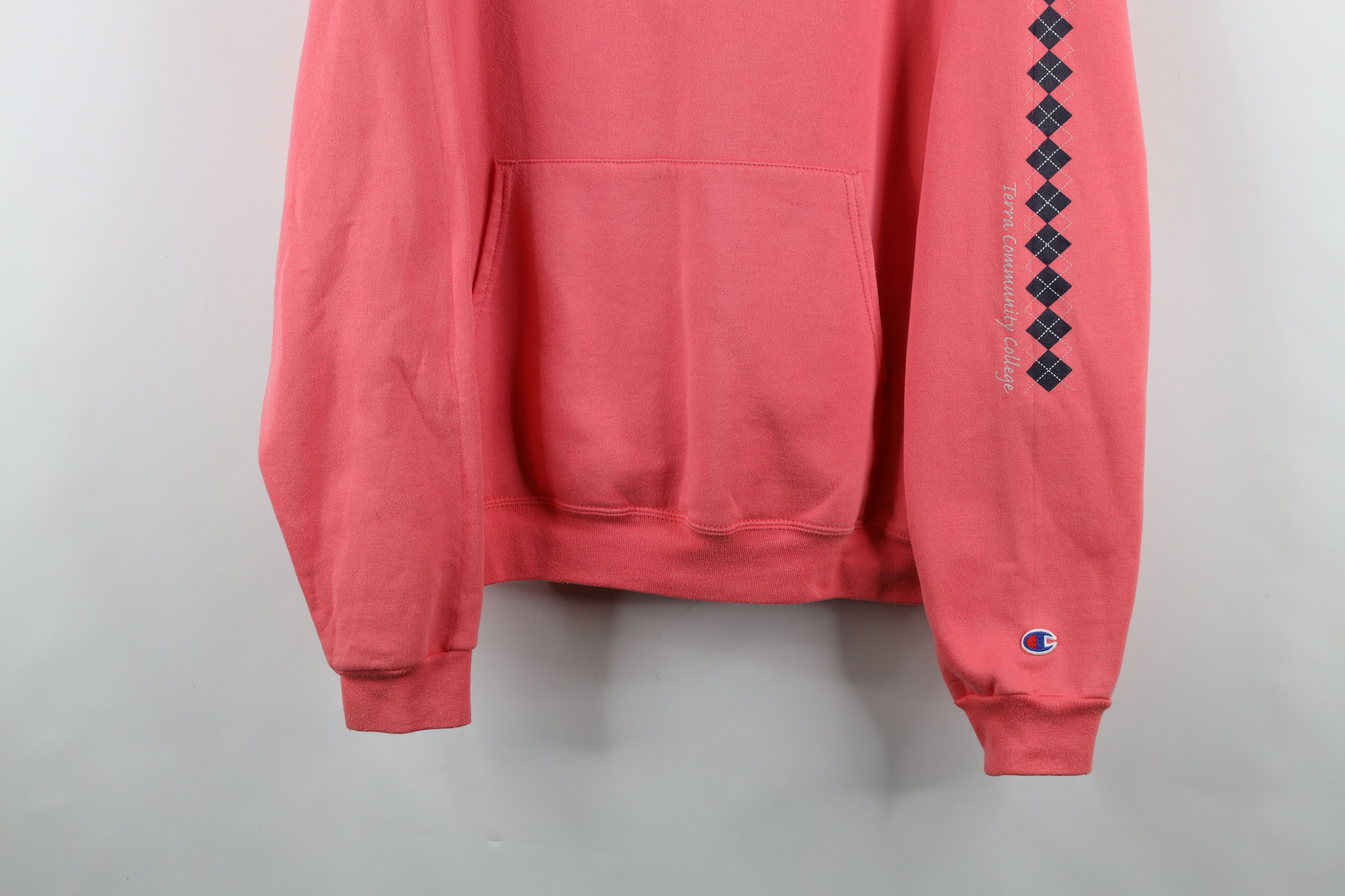 Vintage Vintage 90s Champion Community College Hoodie Sweatshirt Size XXL / US 16-18 / IT 52-54 - 3 Thumbnail