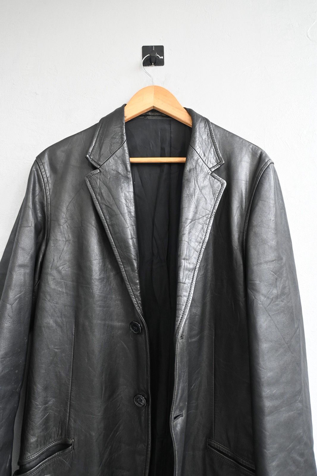 Yohji Yamamoto Yohji Yamamoto Pour Homme AW1997 leather overcoat Size US M / EU 48-50 / 2 - 10 Thumbnail