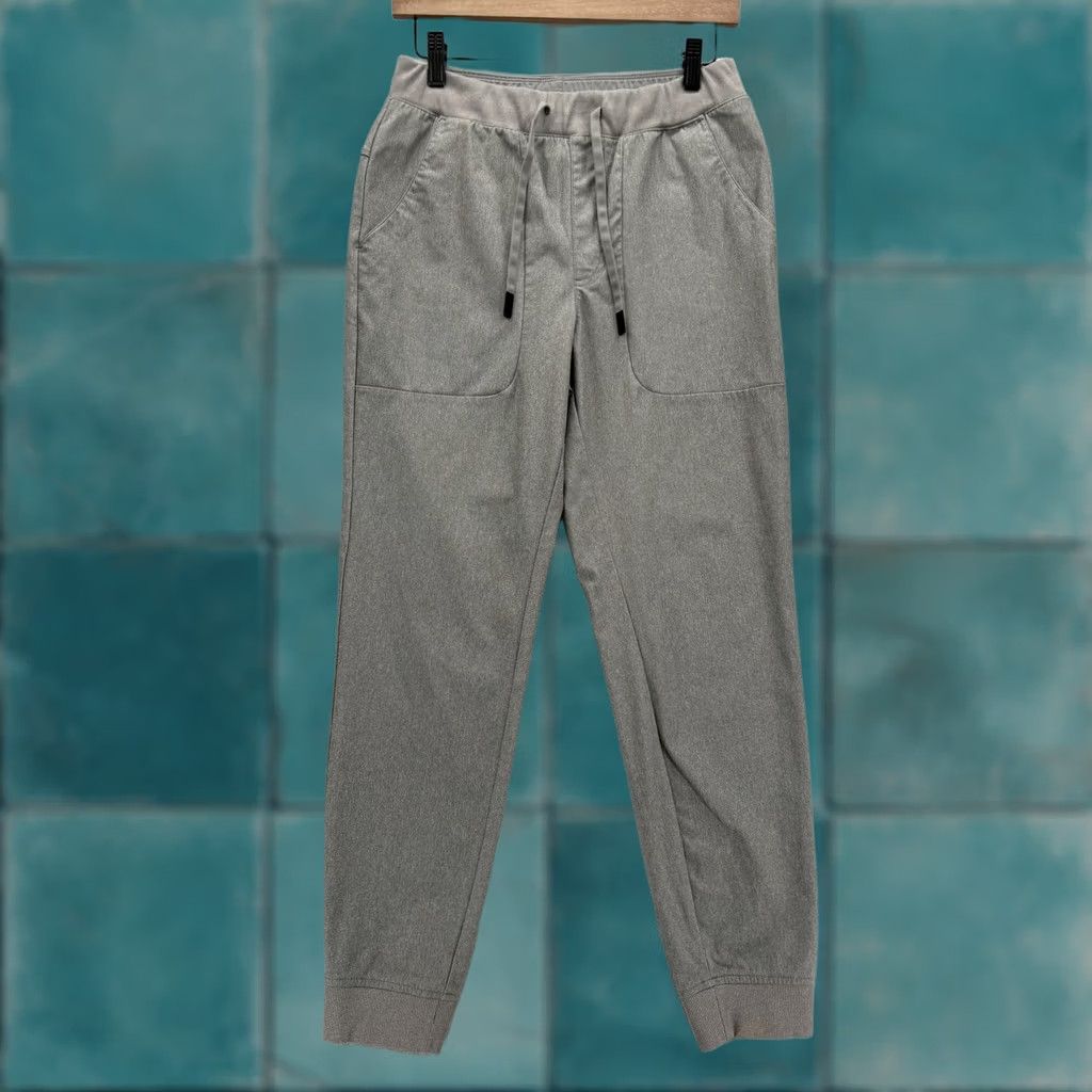 Vintage VRST Slim Fit Joggers Mens Small Gray Casual Pants, Tapered, Drawstring, Pockets, Adjustable Waist, 27 in Inseam Size US 29 - 1 Thumbnail