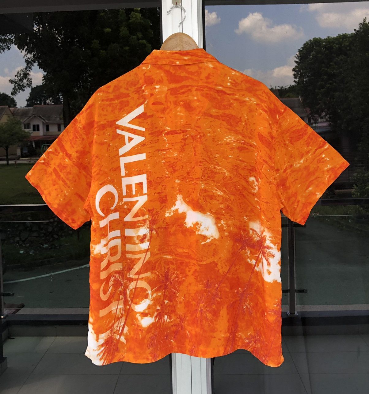 Valentino VALENTINO CHRISTY Volcano Hawaiian TieDye Rayon Short Sleeve Size US L / EU 52-54 / 3 - 5 Thumbnail