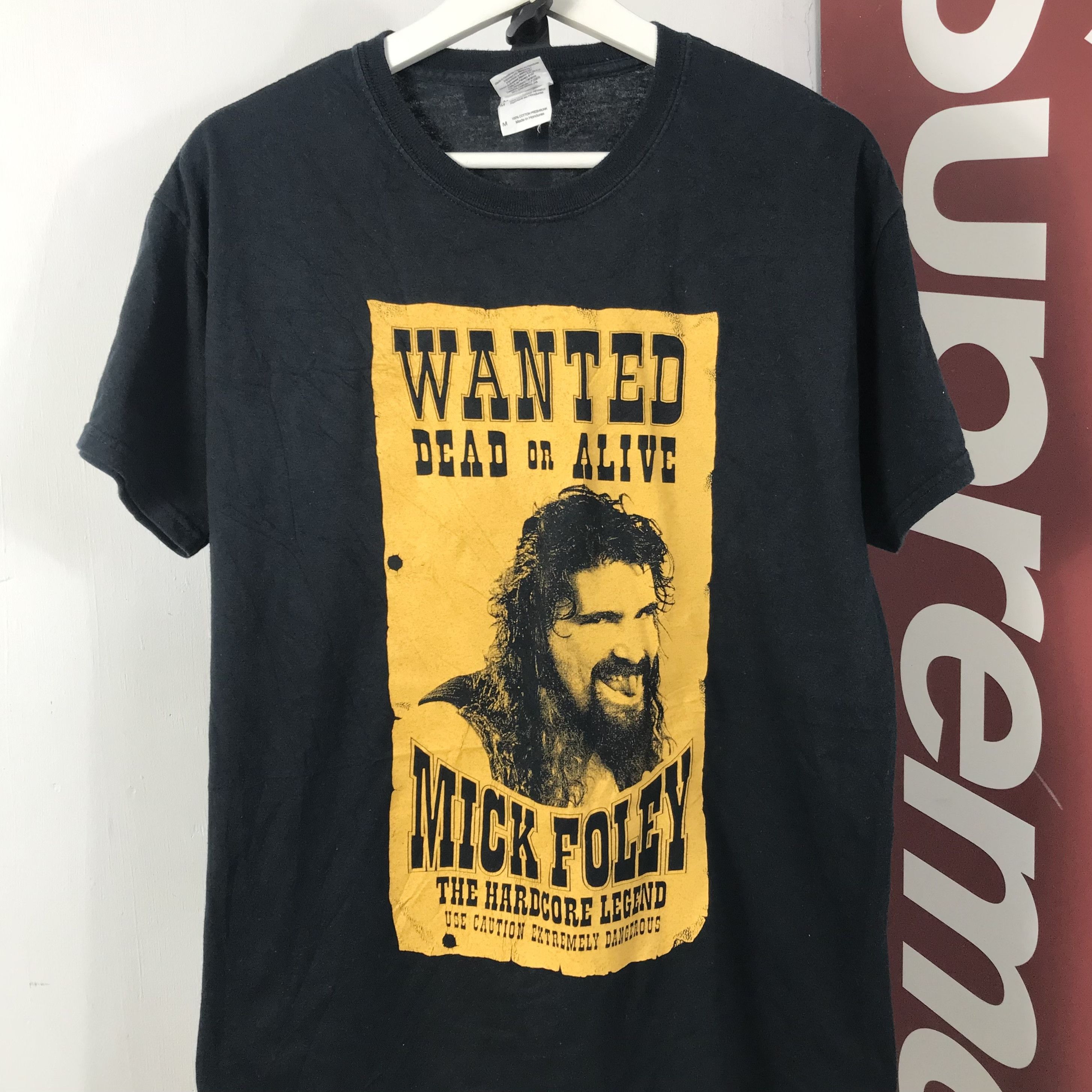 Vintage 00s Cactus Jack mick folley Mankind Wanted Dead or Alive Size US M / EU 48-50 / 2 - 2 Thumbnail