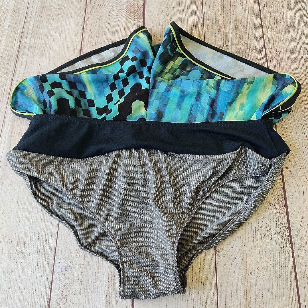 Asics Everysport Geometric Athletic Running Shorts with Brief L Size 34" / US 12 / IT 48 - 4 Thumbnail