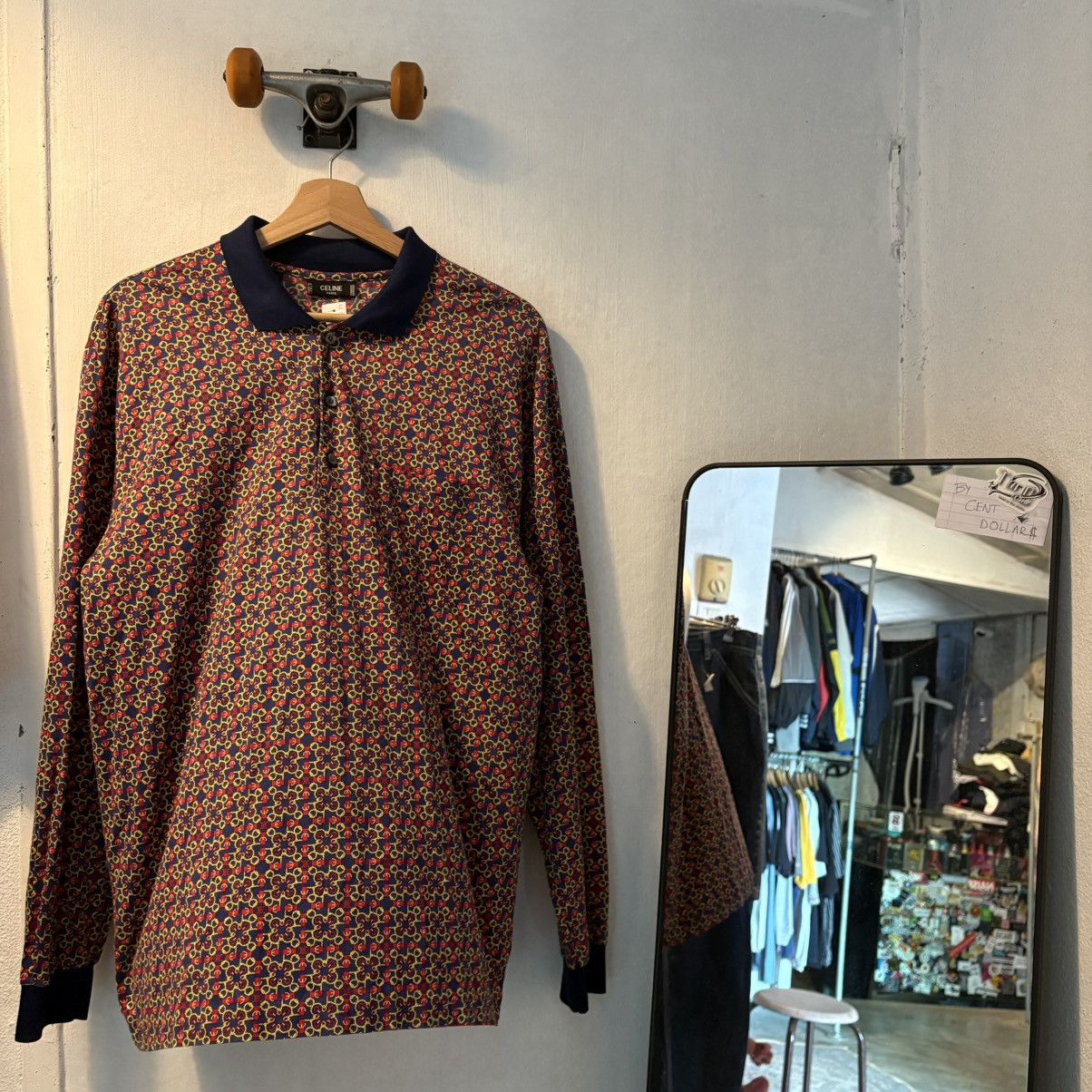 Celine Vintage Celine Polo Size US L / EU 52-54 / 3 - 1 Thumbnail