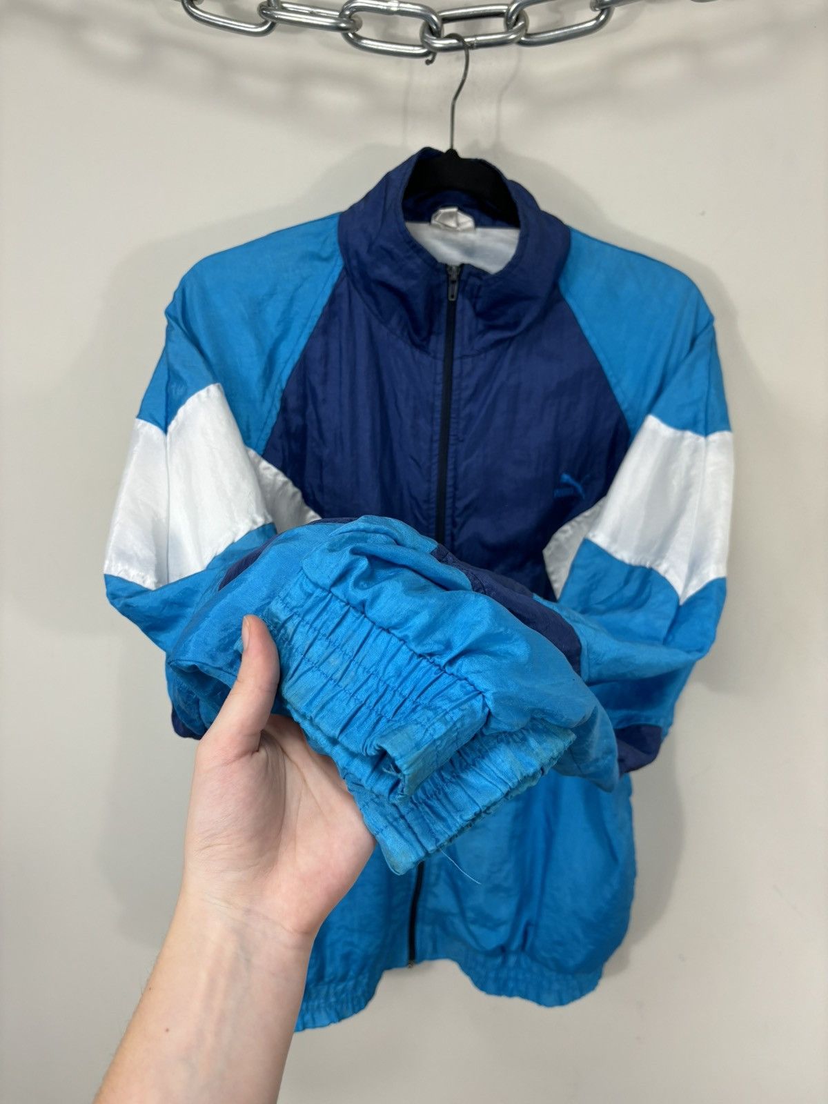 Puma Vintage Puma Tracksuit Set Nylon Y2K Retro Hype Pants/Jacket Size US M / EU 48-50 / 2 - 8 Thumbnail