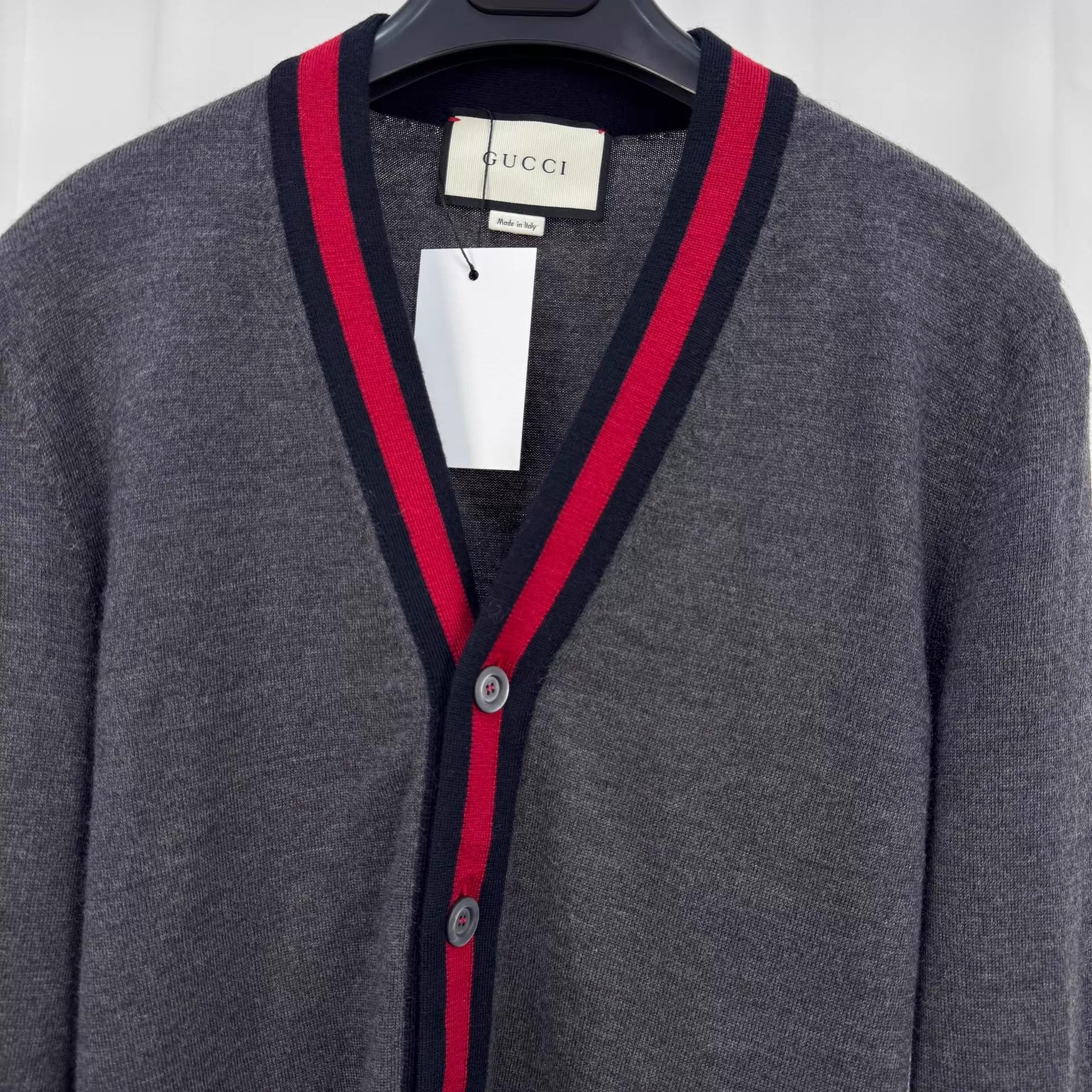 Gucci Gucci Stripe Webbing Wool Knit Cardigan S 99 New Size S / US 4 / IT 40 - 3 Thumbnail