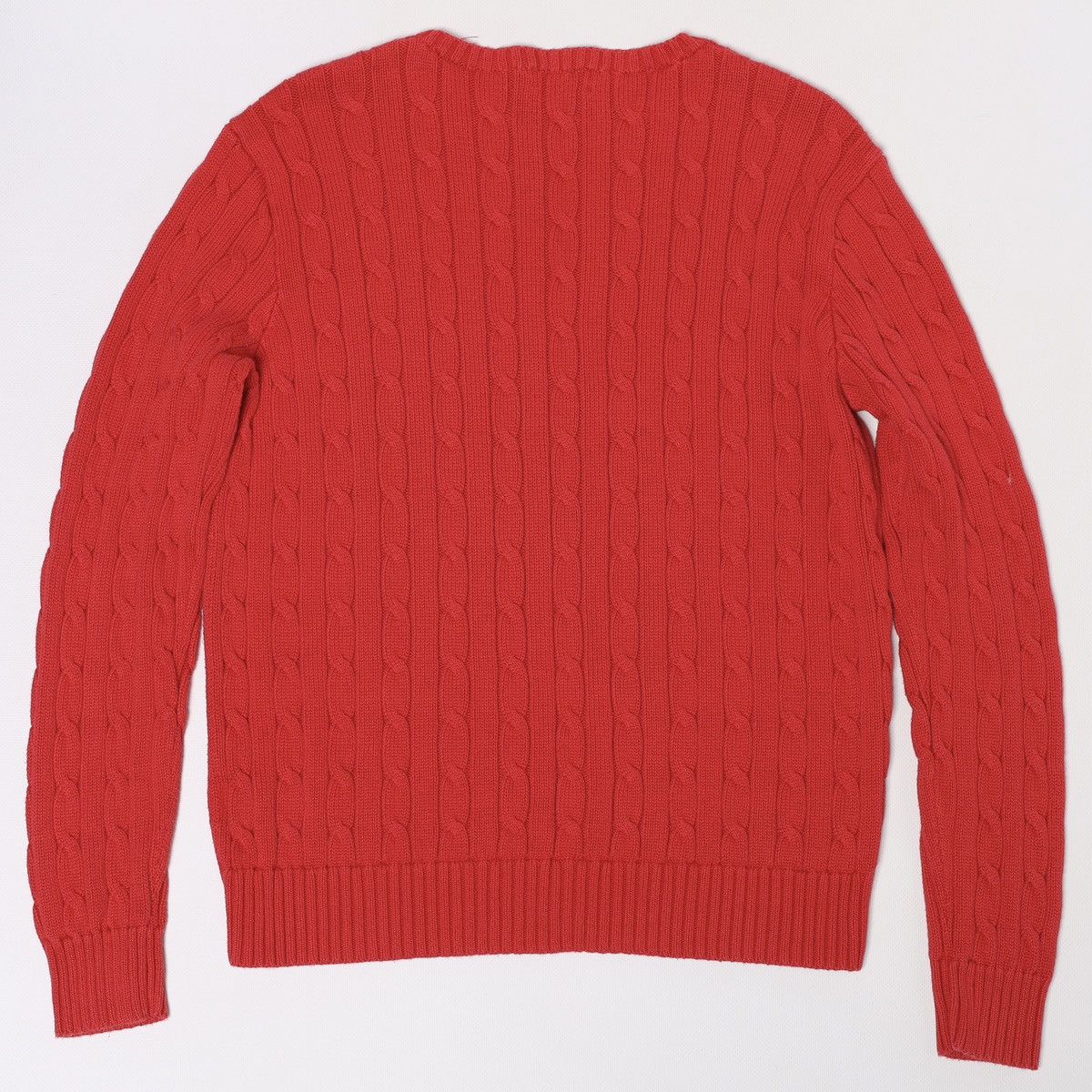 Polo Ralph Lauren Polo Ralph Lauren Red Cable Knit Sweater Size XL / US 12-14 / IT 48-50 - 6 Thumbnail