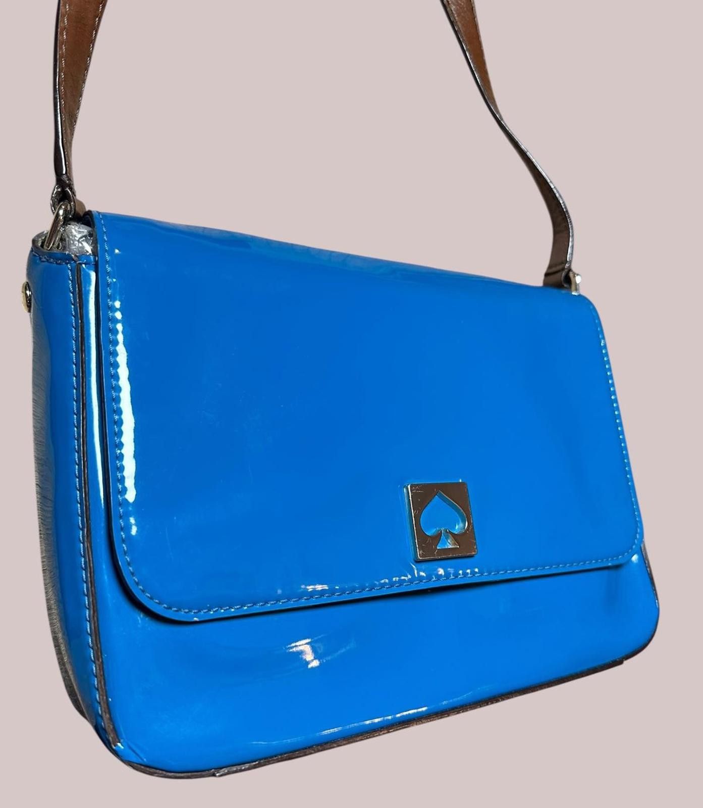 Other Kate Spade Blue Patent Leather Crossbody Bag EUC Size ONE SIZE - 1 Thumbnail