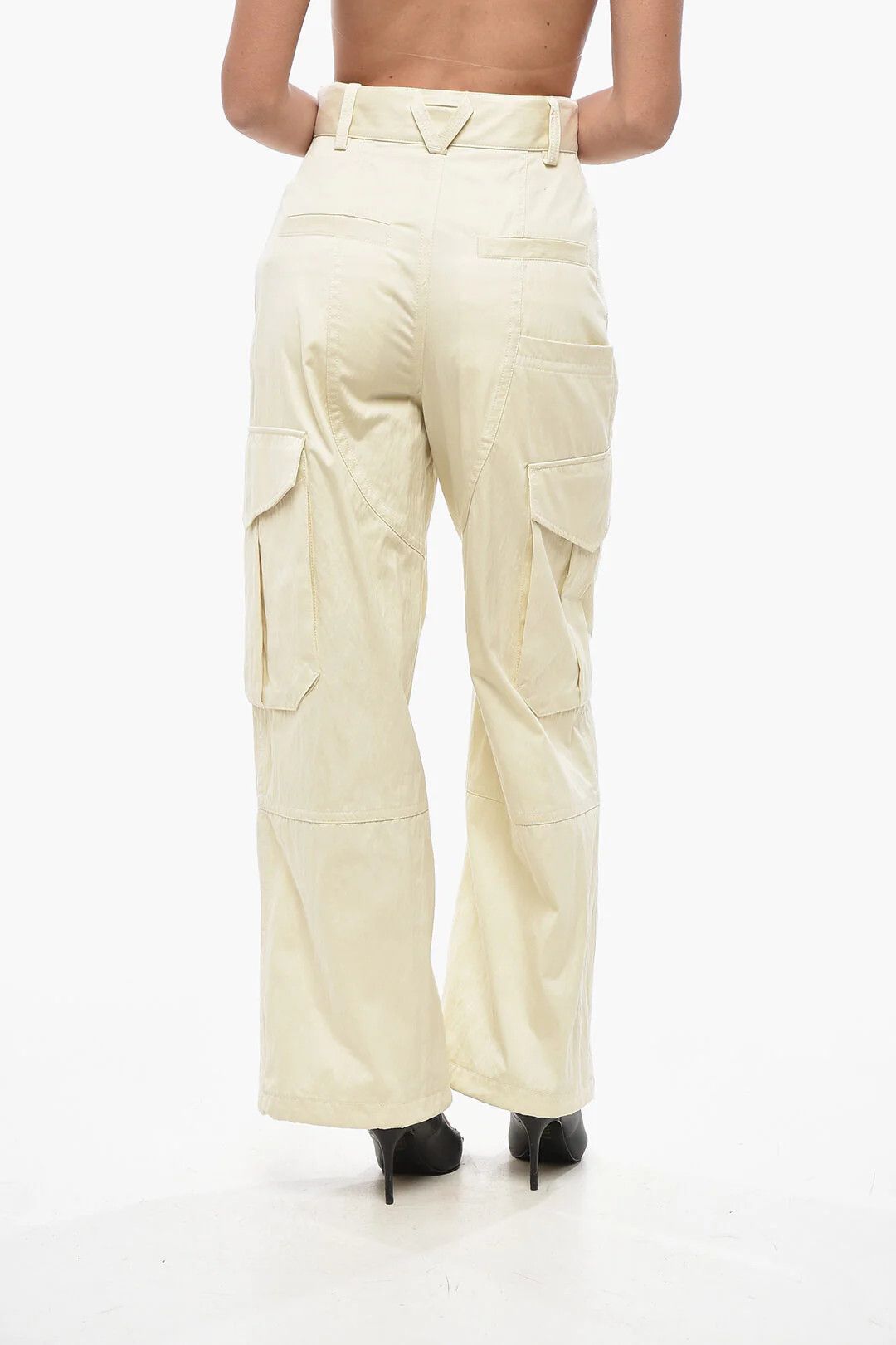 Bottega Veneta og1mm0426 Cotton-Blend Cargo Pant in Yellow Size 25" / US 0 / IT 36 - 2 Thumbnail