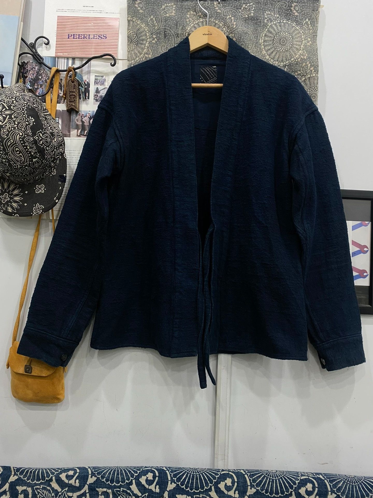 visvim lhamo shirt in dark indigo