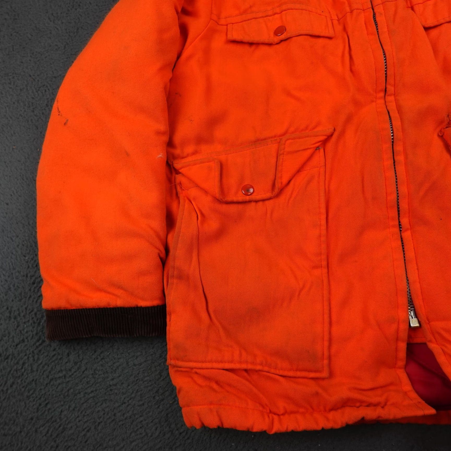 Vintage VINTAGE Woolrich Coat Mens M Orange Hunting Parka Jacket Quilted Lined 80s Size US M / EU 48-50 / 2 - 3 Thumbnail