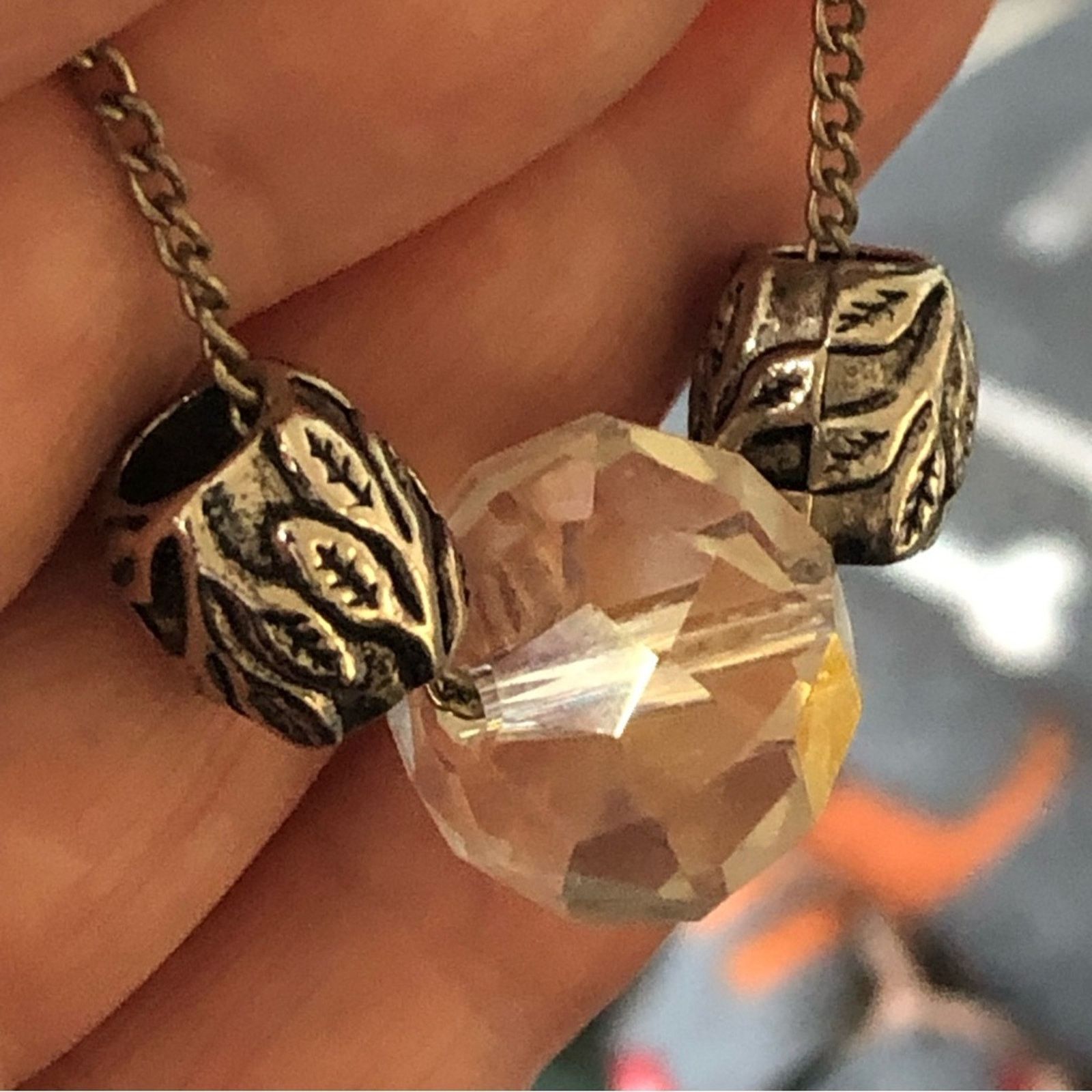Vintage Vintage faceted aurora borealis crystal necklace Size ONE SIZE - 12 Thumbnail