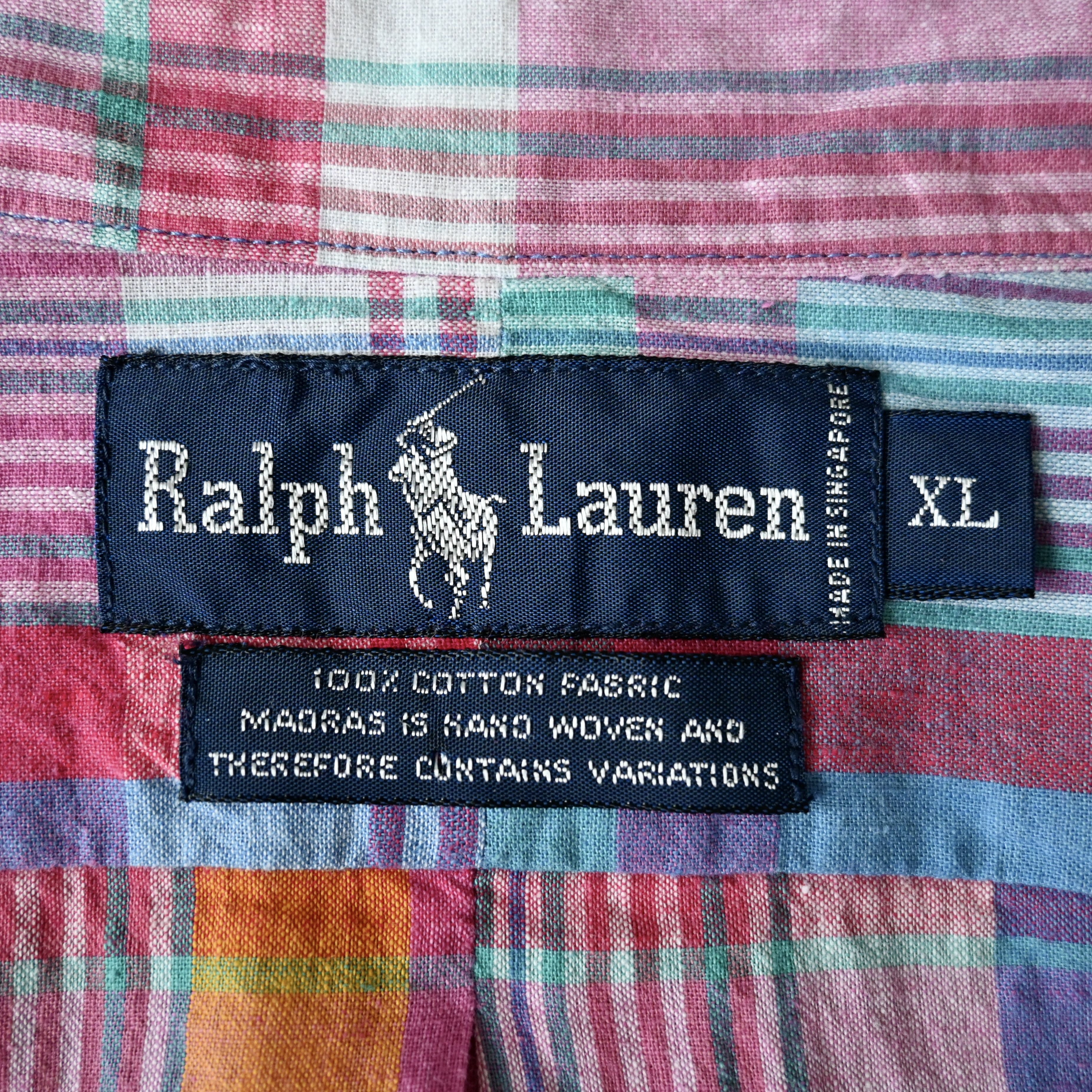 Ralph Lauren 1980s - 90s Ralph Lauren handwoven madras BD shirt Size US XL / EU 56 / 4 - 12 Thumbnail