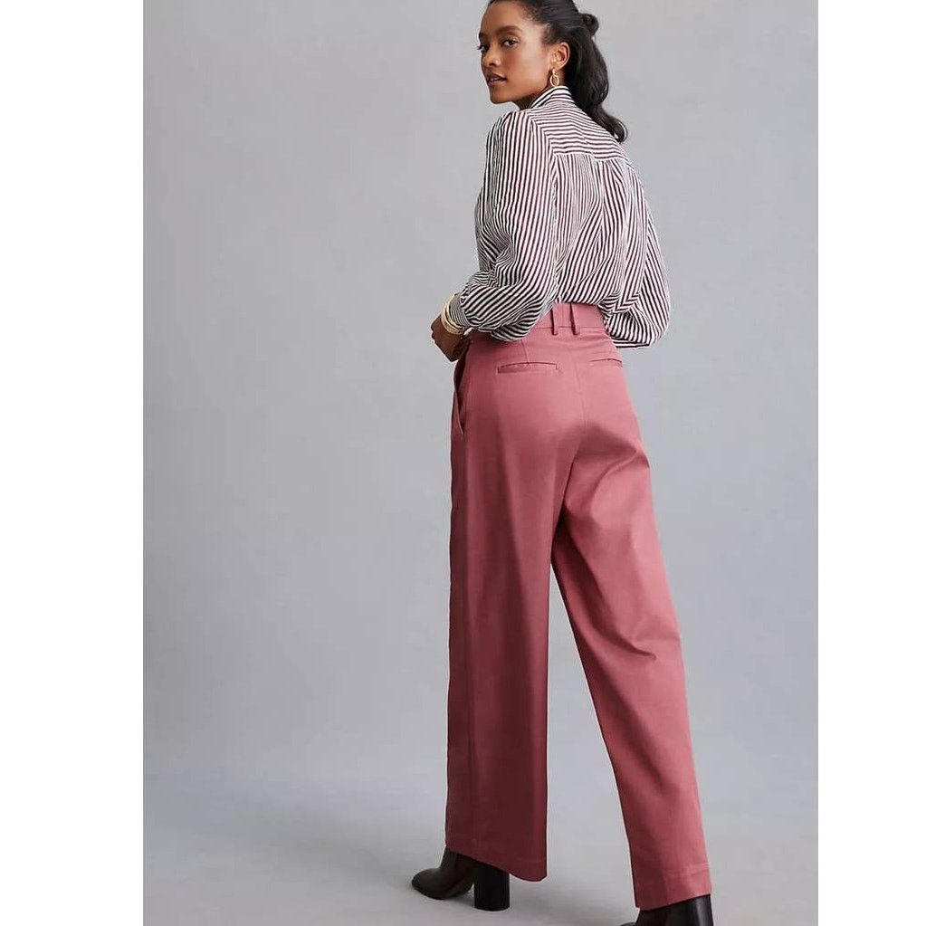 Anthropologie New Anthropologie Magali Pascal Audra Pants $345 SMALL Rose Size 27" / US 4 / IT 40 - 4 Thumbnail