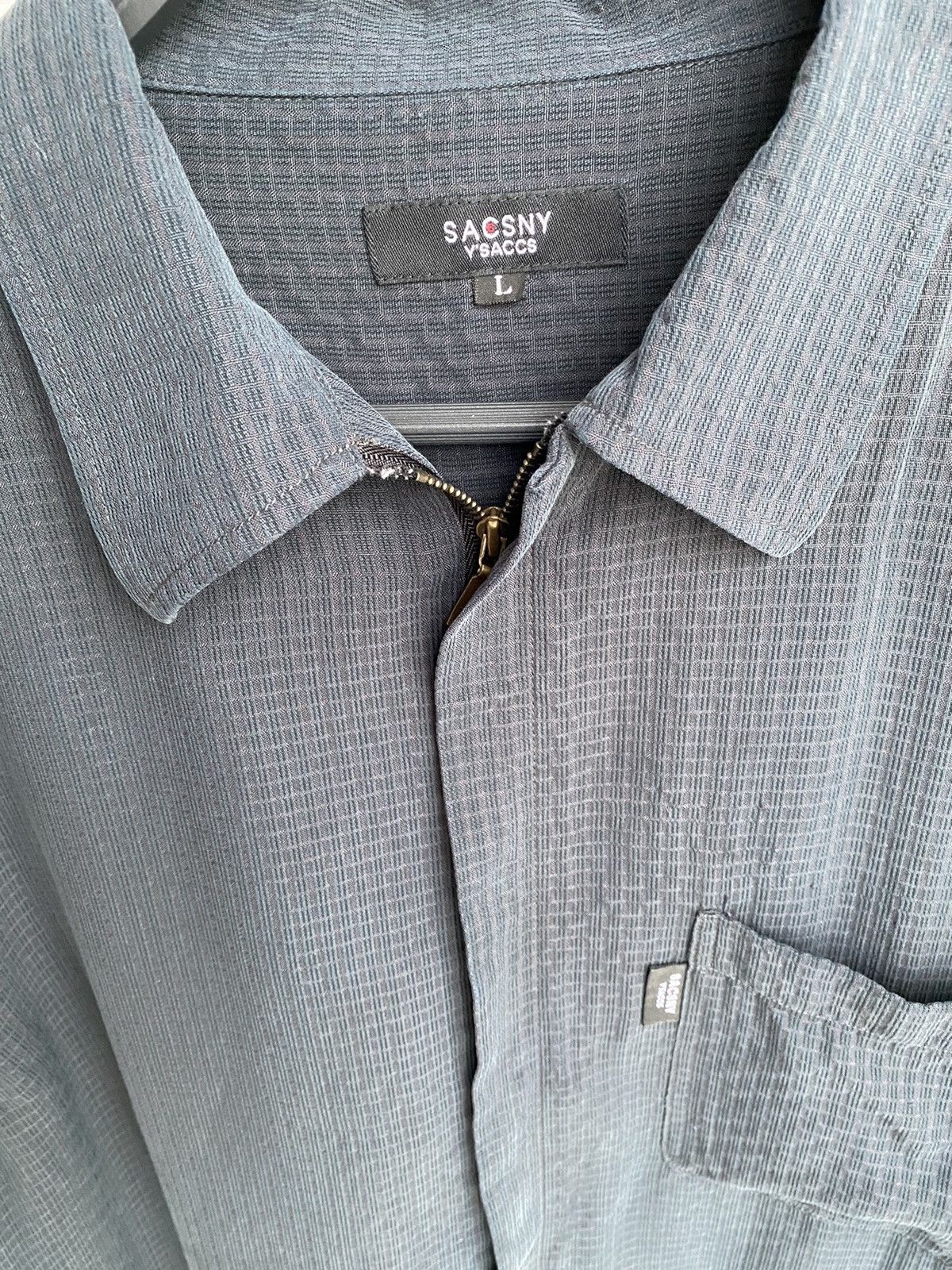 Y's × Y's for Men × Yohji Yamamoto VINTAGE SACSNY Y’SACCS SHIRT ZIPPER BY YOHJI YAMAOTO Size US L / EU 52-54 / 3 - 3 Thumbnail