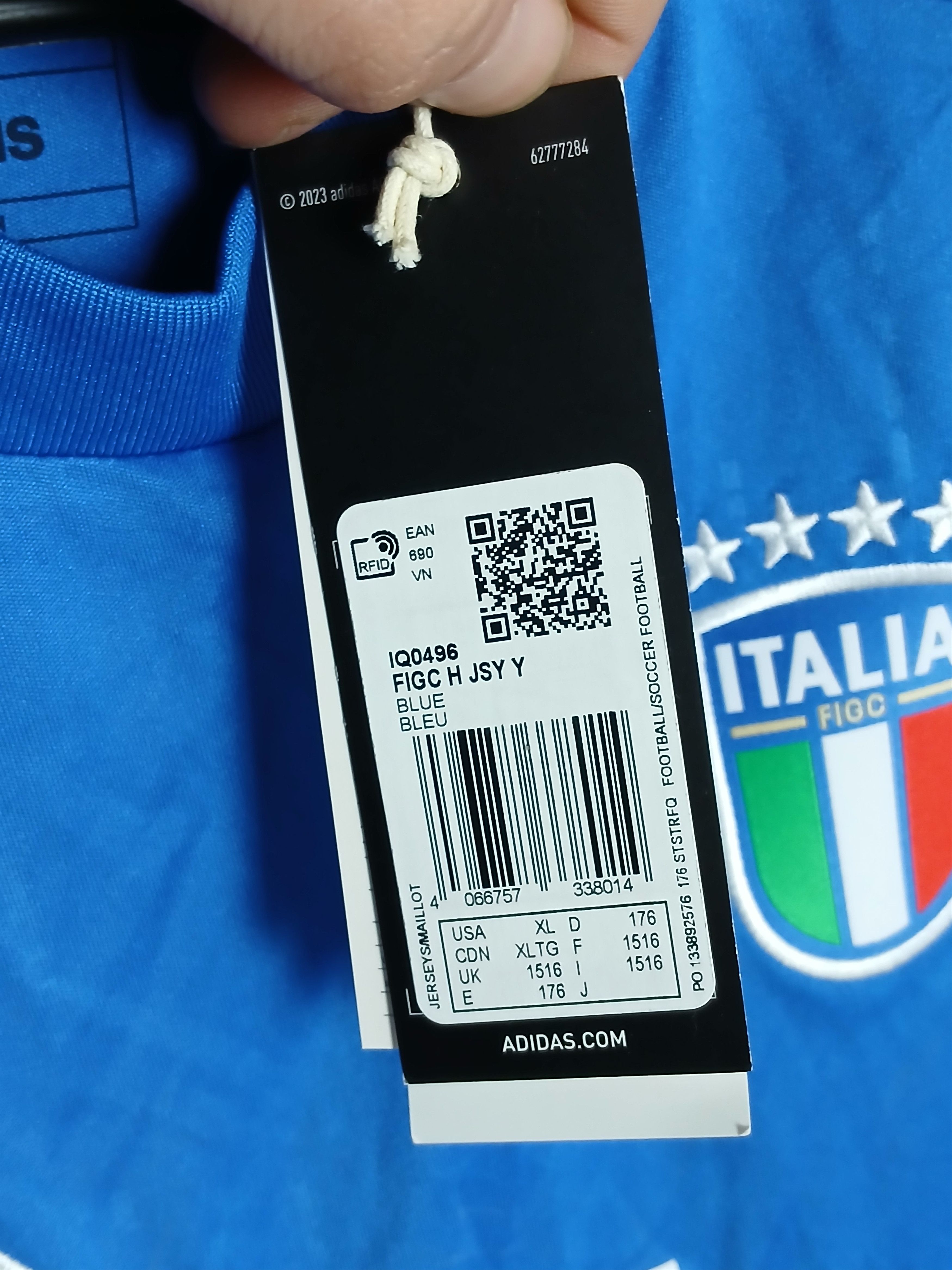 Adidas KIDS Italy National Team 24/25 Home Football Jersey T-Shirt Size US S / EU 44-46 / 1 - 10 Thumbnail