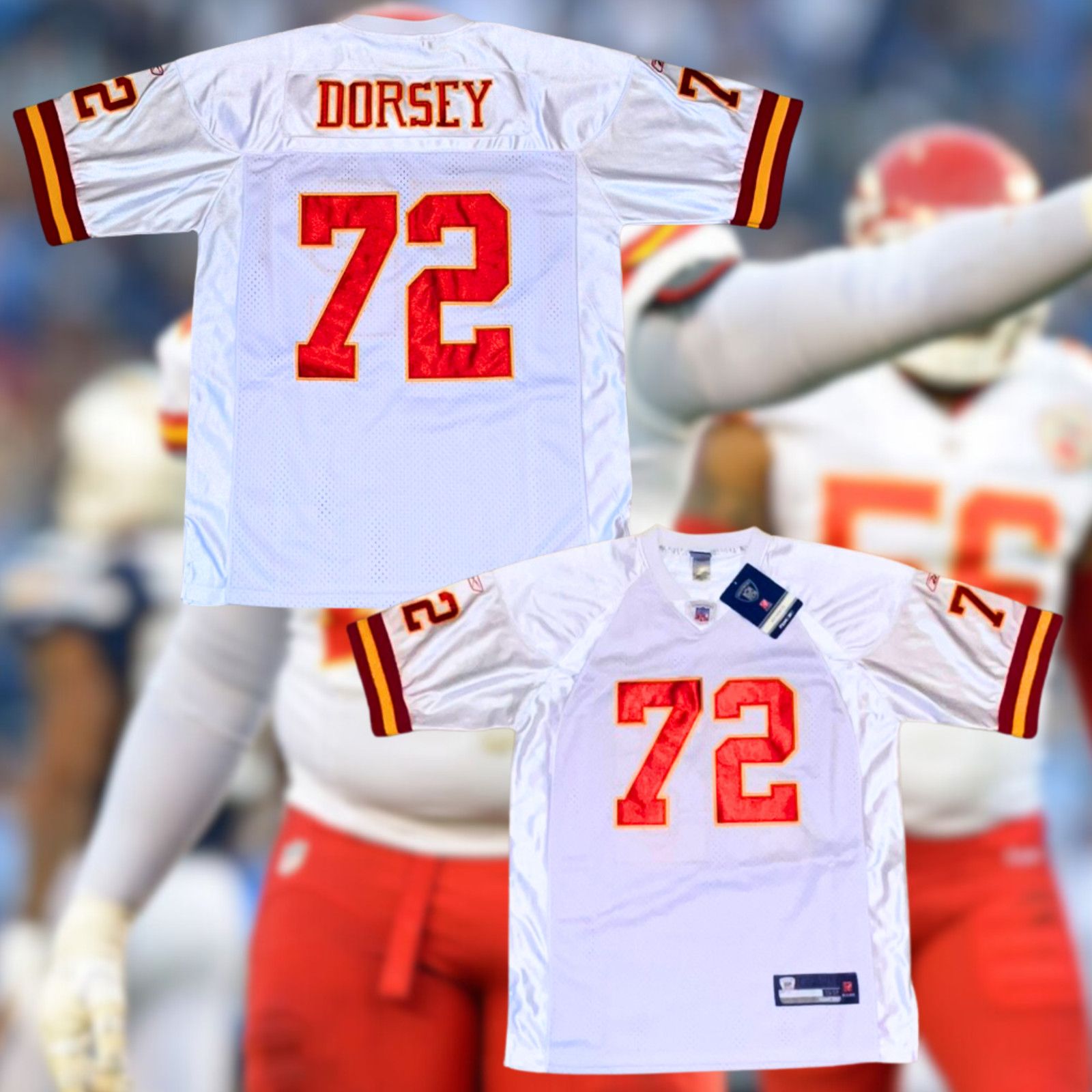 Reebok Kansas City Chiefs Glenn Dorsey NFL Reebok Jersey Sz. 52 2XL Size US XXL / EU 58 / 5 - 1 Thumbnail