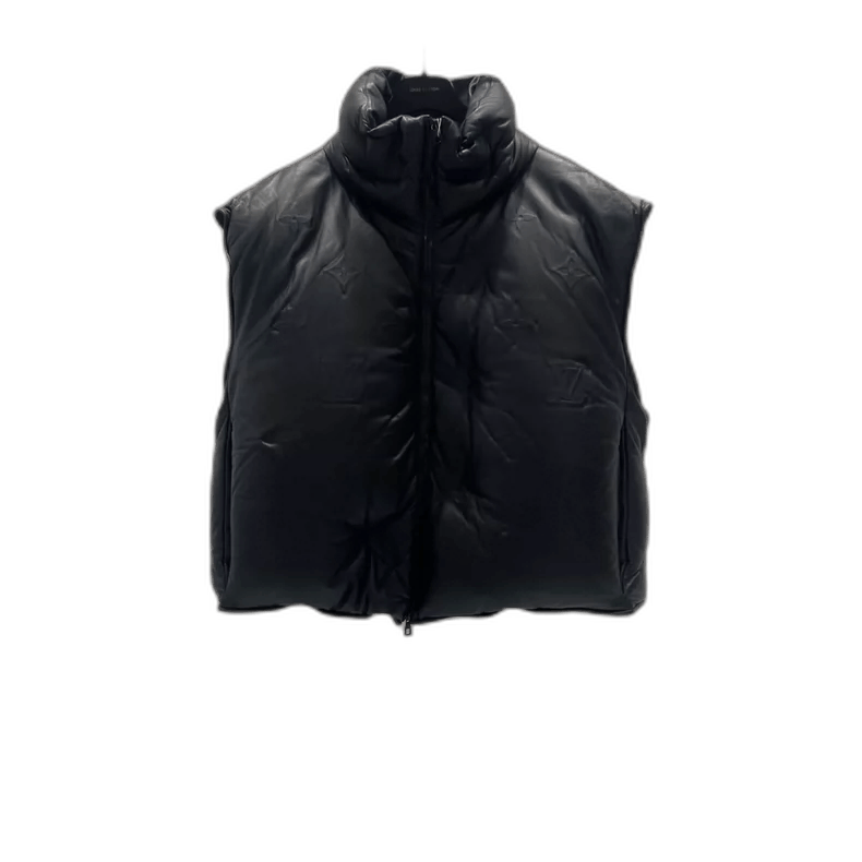 Louis Vuitton Louis Vuitton Black Logo Leather Vest-yf Size US L / EU 52-54 / 3 - 1 Thumbnail
