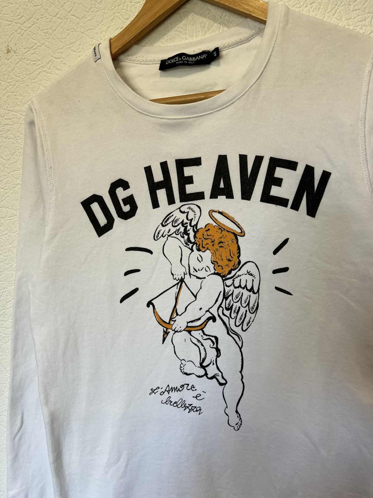 Dolce & Gabbana Vintage Dolce Gabbana DG Heaven Angel Sweatshirt White Size US S / EU 44-46 / 1 - 2 Thumbnail