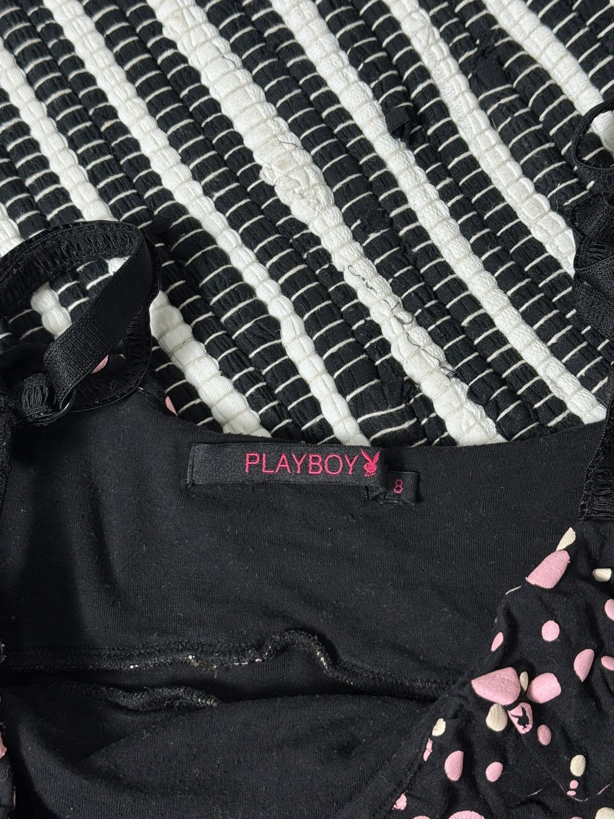 Playboy VINTAGE PLAYBOY MONOGRAM 2000s TANK TOP Size S / US 4 / IT 40 - 4 Thumbnail
