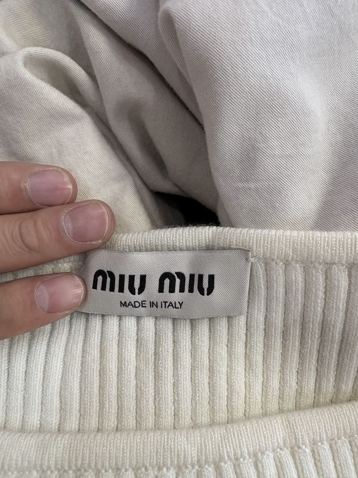Miu Miu SS25 Logo Stripe Tank Top Size S / US 4 / IT 40 - 3 Thumbnail