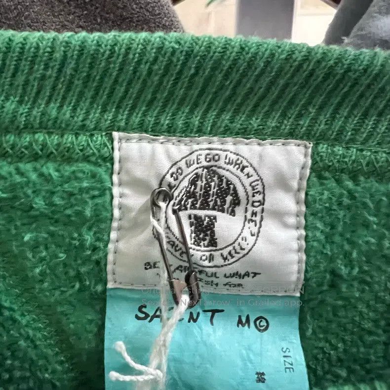 Saint Michael Saint Michael Green letter logo printed sweatshirt Size US M / EU 48-50 / 2 - 3 Thumbnail