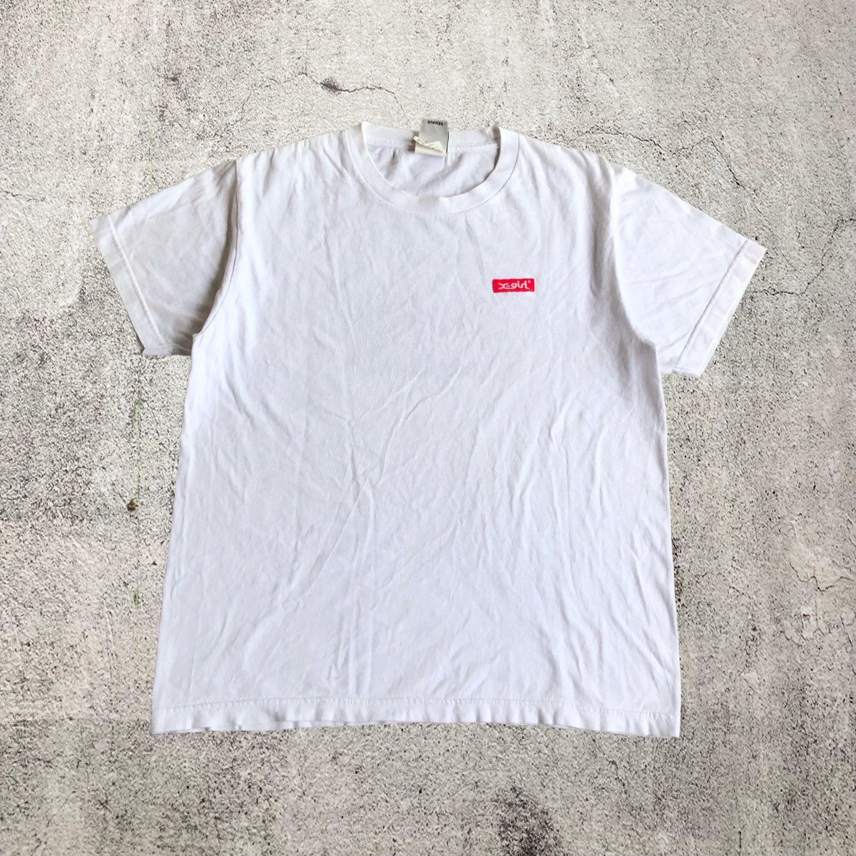 Japanese Brand 2000s X-girl Woman Face Logo HG Style T-shirt White Size US M / EU 48-50 / 2 - 4 Thumbnail