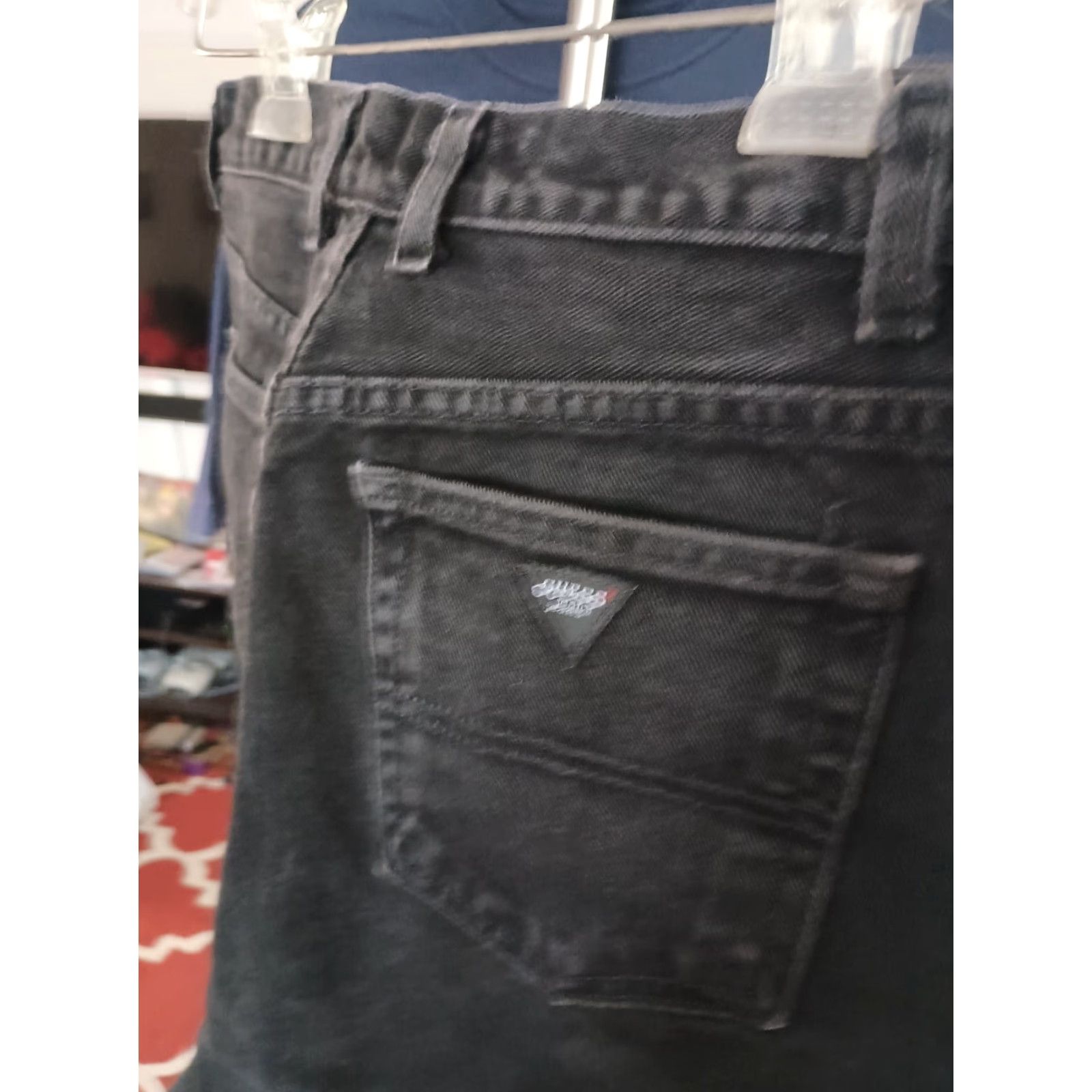 Guess VINTAGE GUESS Jeans Black Made In USA 32 x 32 Men 32 Regular Inseam 32 Straight Shirt? Size US 32 / EU 48 - 4 Thumbnail