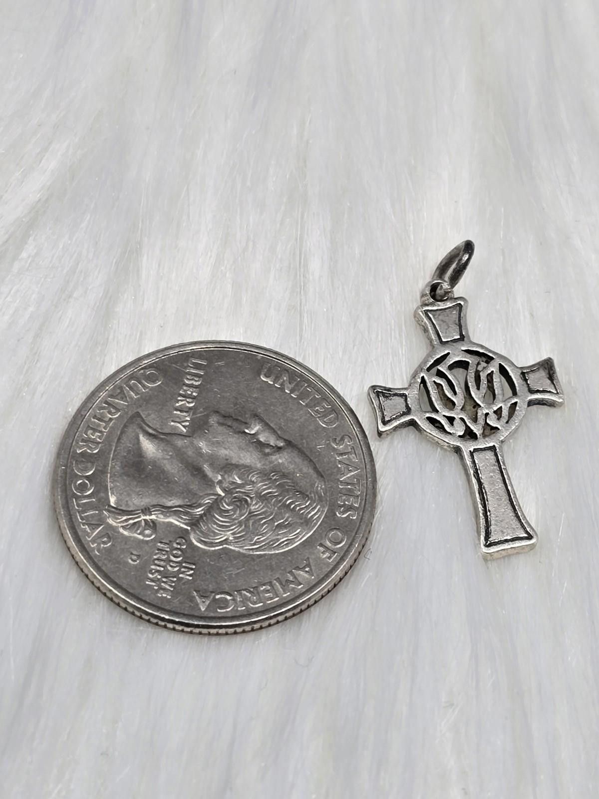 Other James Avery Retired Silver Holy Celtic Cross with Dove Size ONE SIZE - 4 Thumbnail