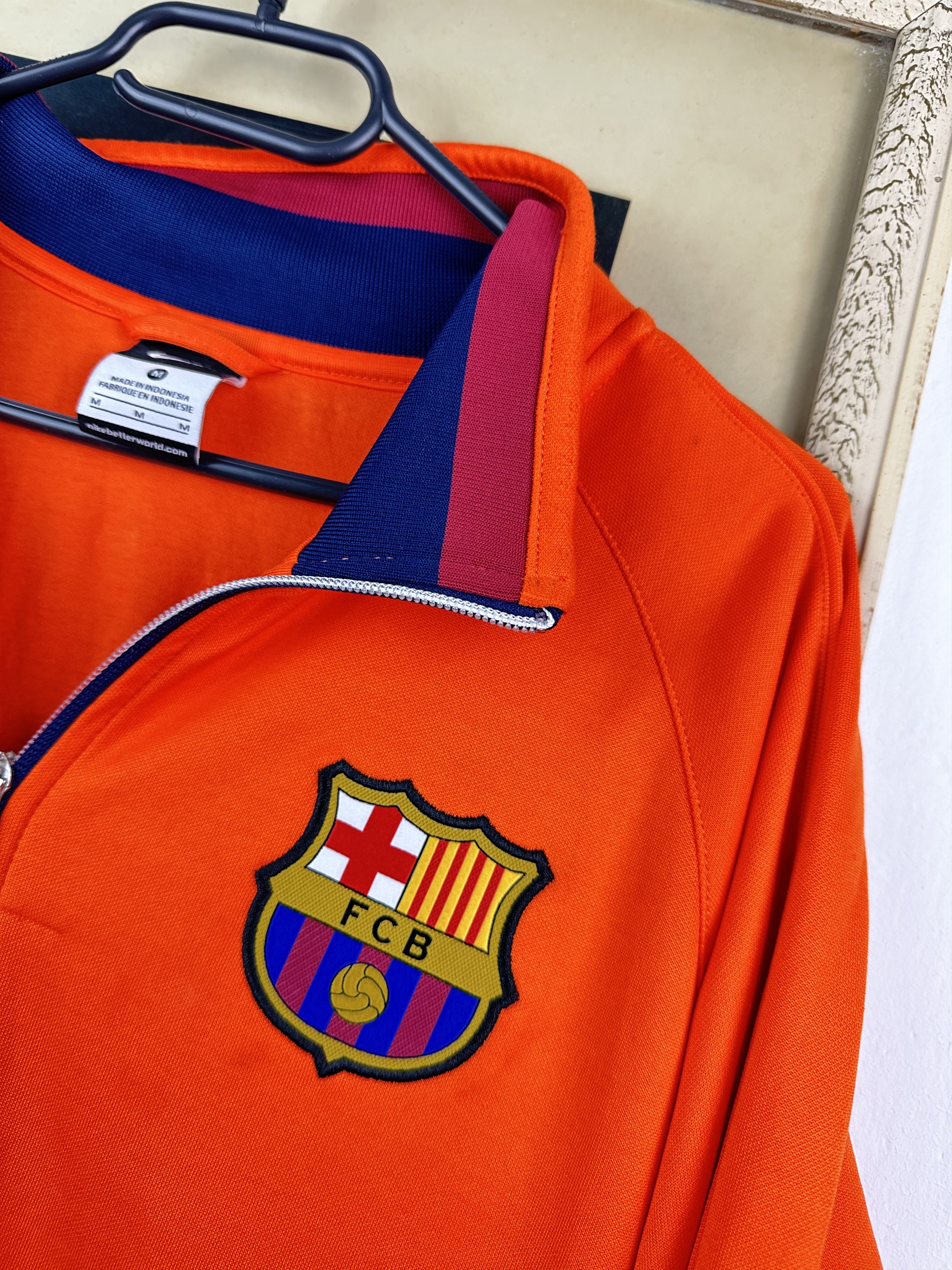 Nike Nike Barcelona Football jacket Track Top Soccer Orange Size US M / EU 48-50 / 2 - 3 Thumbnail