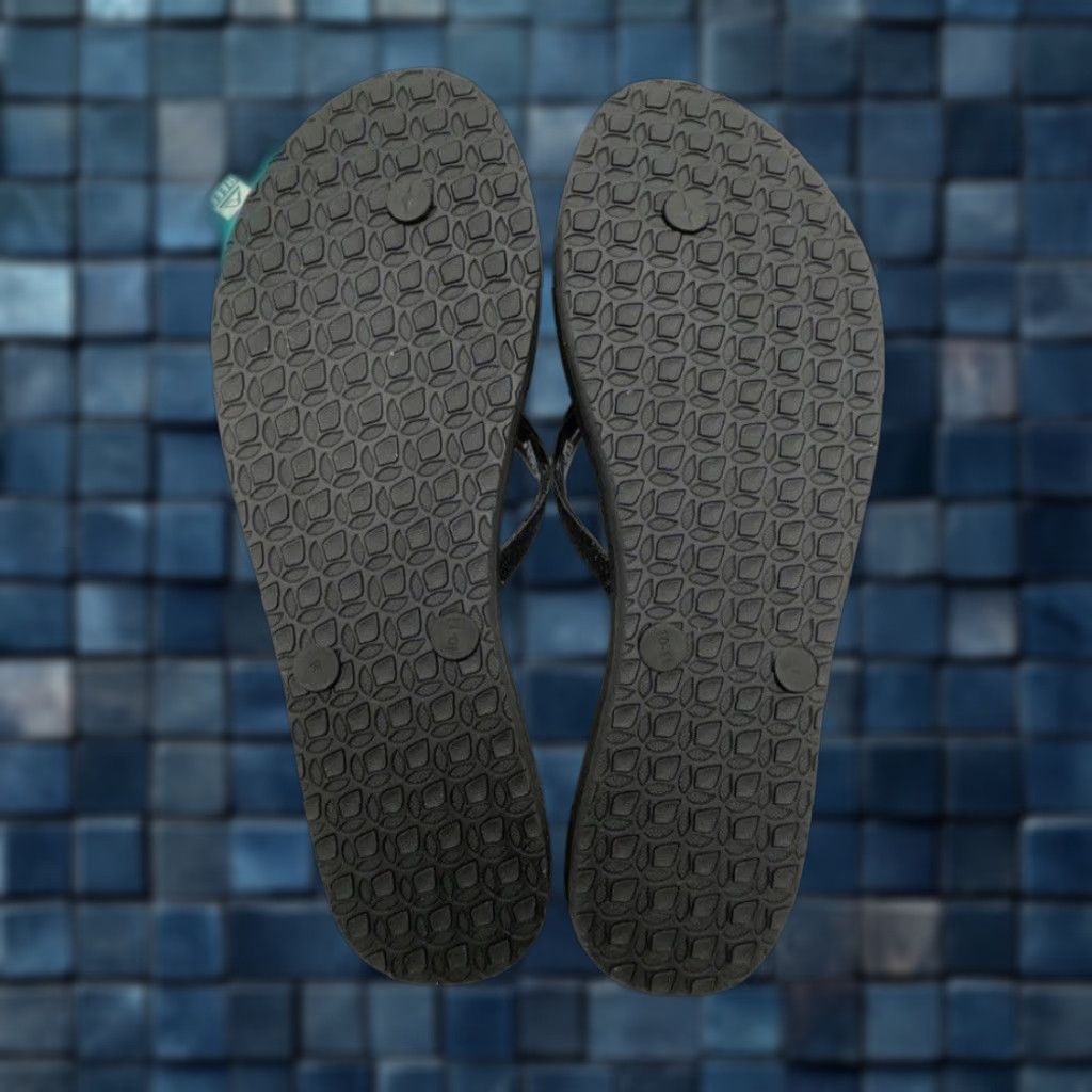 REEF REEF Ocean Black Cushioned Bounce Stargazer Flat Sandals Womens Size 11 Beach Sl;ip-On Shoes Size US 11 / IT 41 - 1 Thumbnail