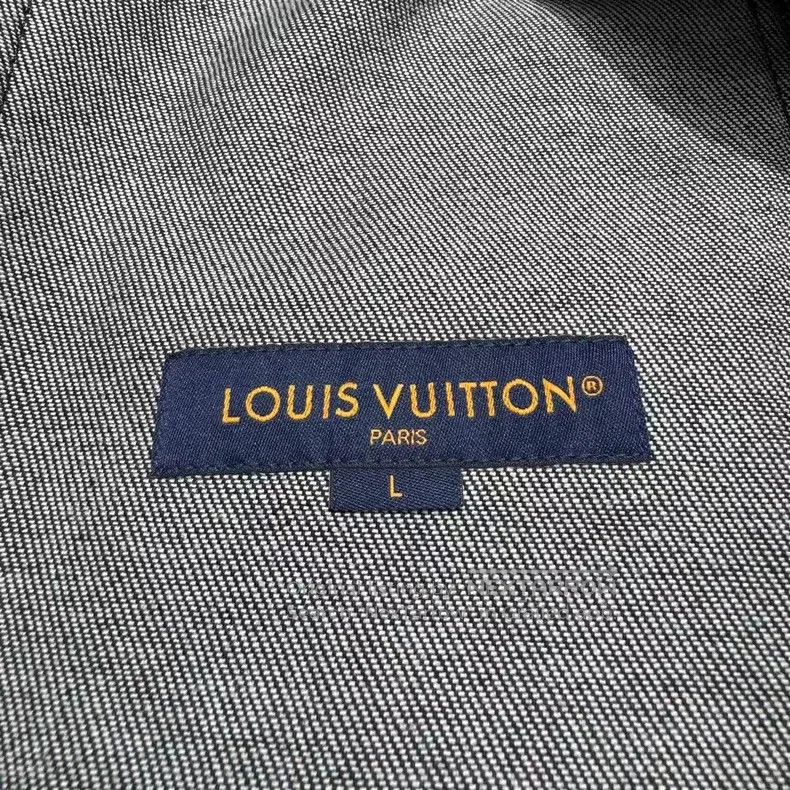 Louis Vuitton Louis Vuitton Old-print denim baseball jacket Size US L / EU 52-54 / 3 - 5 Thumbnail