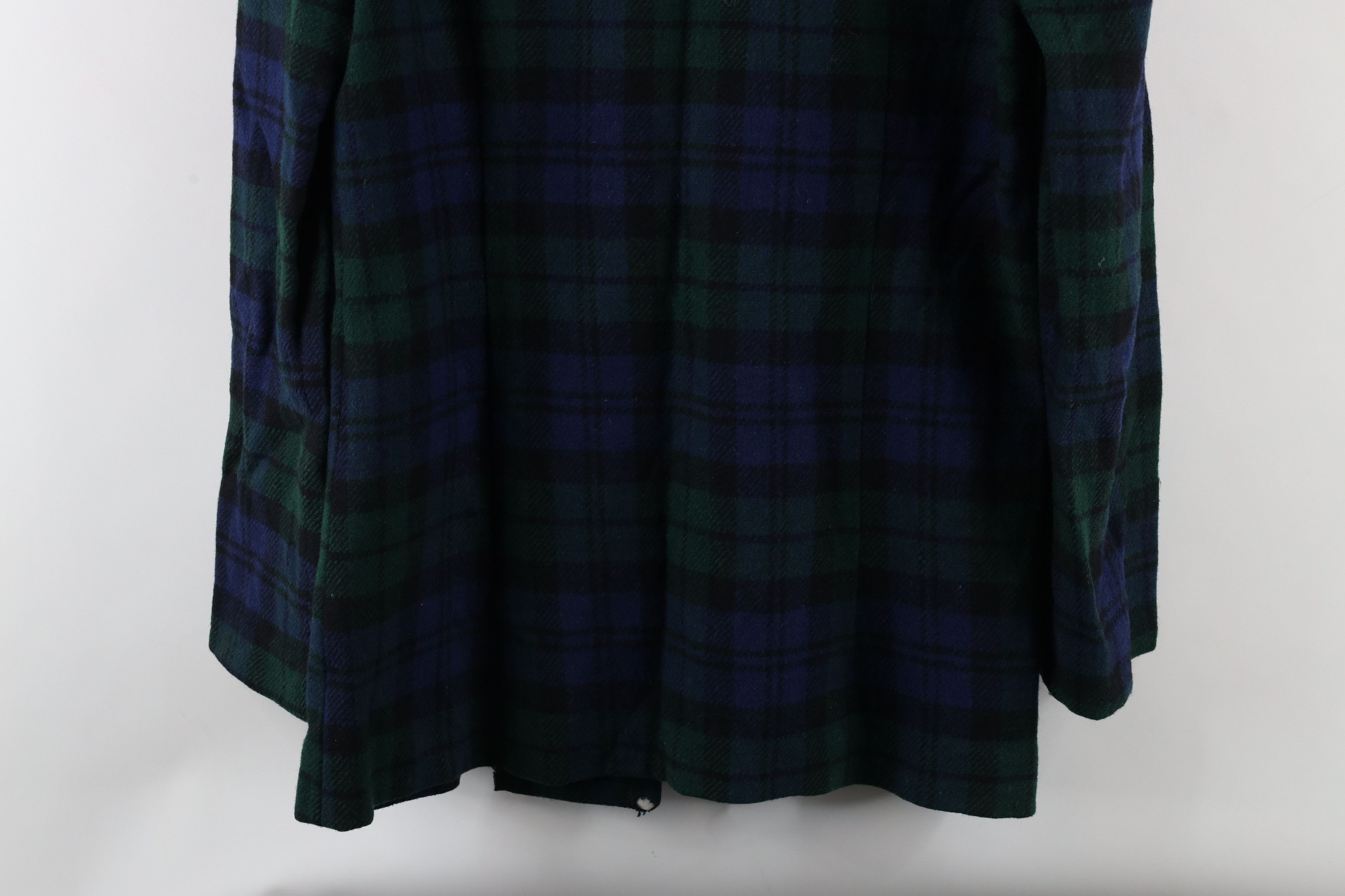 Vintage Vintage 50s Tartan Plaid Open Oversized Baggy Blazer Jacket Size M / US 6-8 / IT 42-44 - 9 Thumbnail