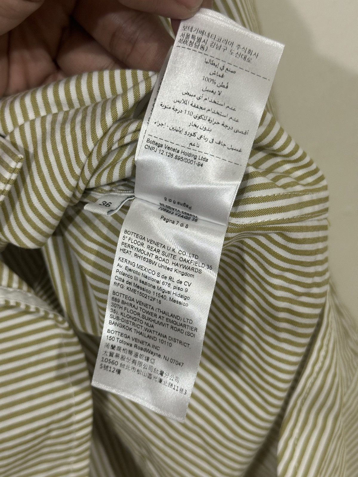 Bottega Veneta Bottega Veneta - Striped Shirt - Long Sleeve Size XS / US 0-2 / IT 36-38 - 11 Thumbnail