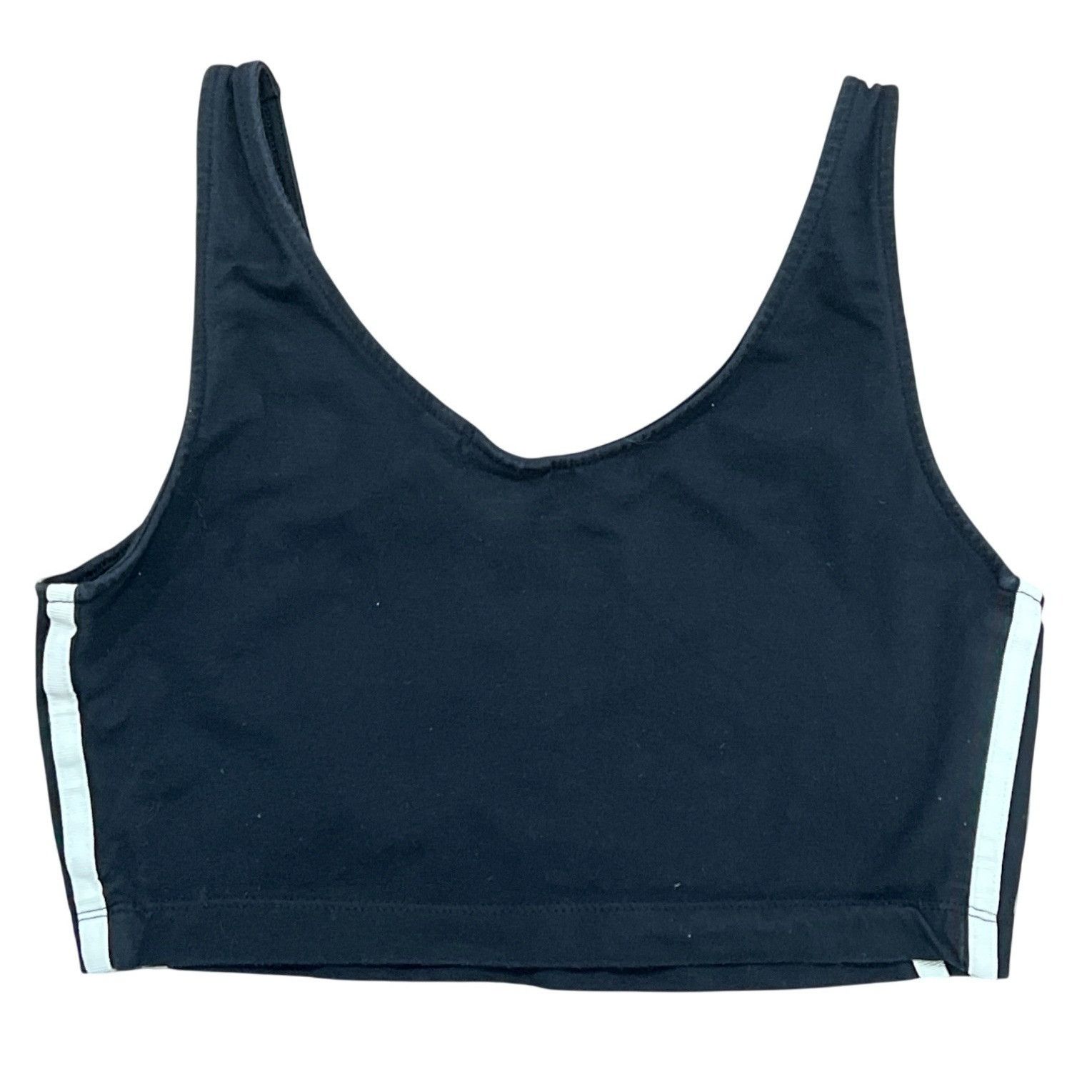 Adidas Adidas Womens Black Sports Bra With White Side Stripes Size Size S / US 4 / IT 40 - 4 Thumbnail