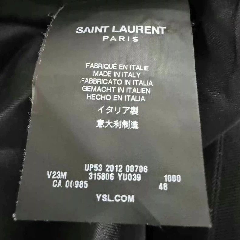 Saint Laurent Paris Saint Laurent Paris Double zipper snake bone chain suit jac Size US M / EU 48-50 / 2 - 5 Thumbnail