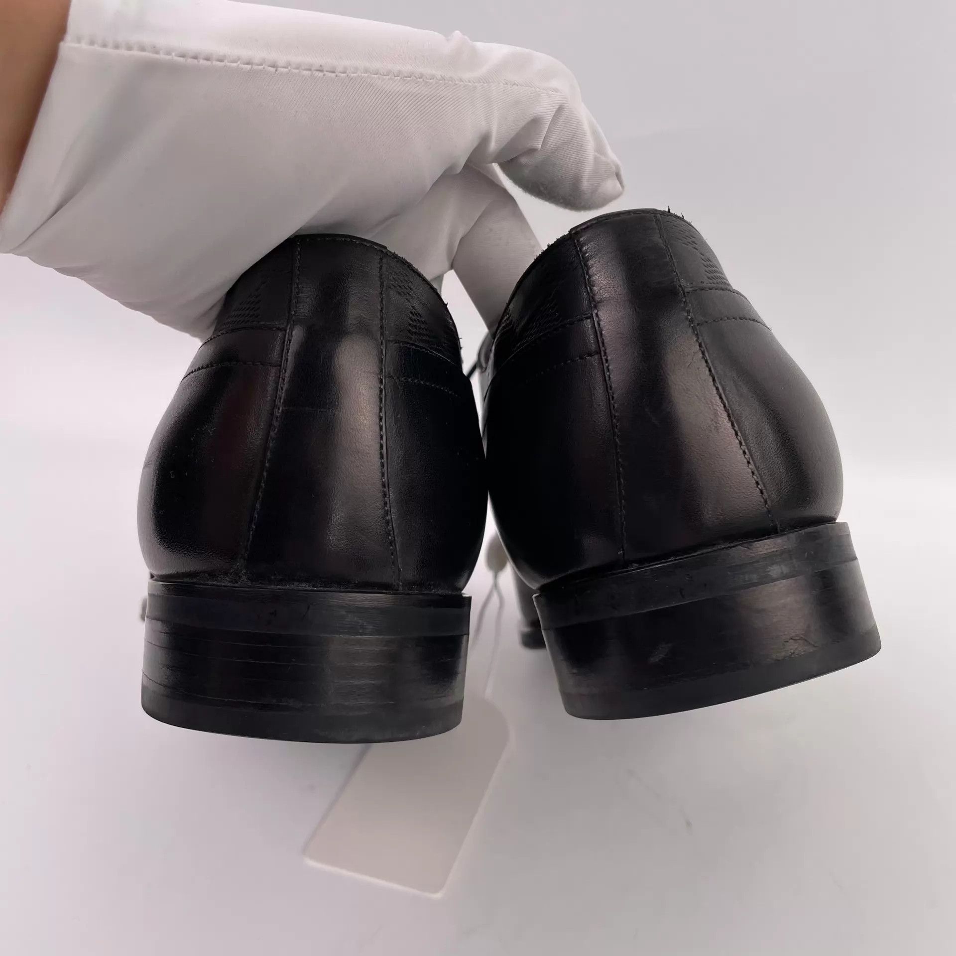 Louis Vuitton LV Black Leather Dress Shoes Size 7 Size US 8 / EU 41 - 7 Thumbnail
