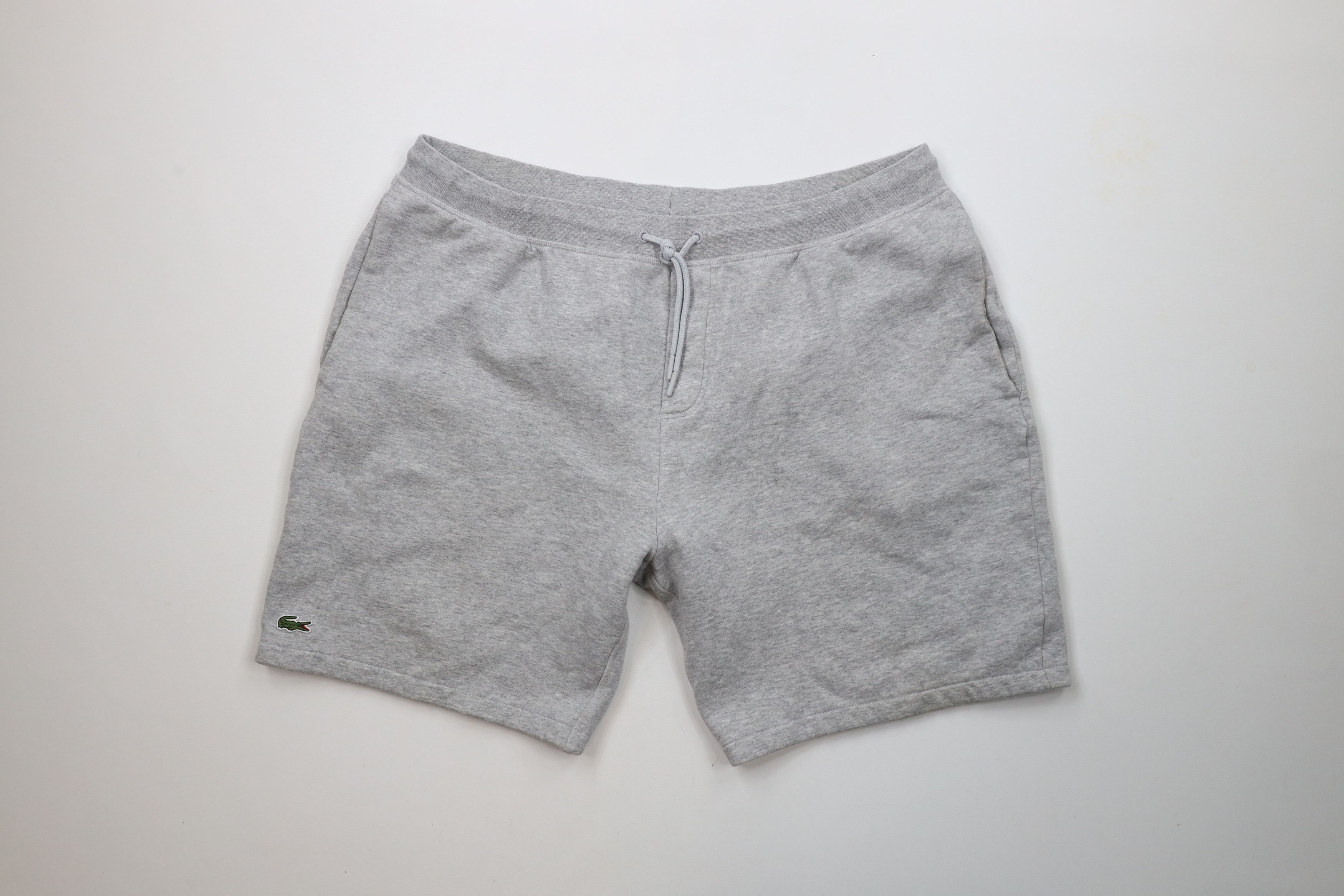 Lacoste × Vintage Lacoste Out Croc Logo Above Knee Sweatpants Shorts Gray Size US 38 / EU 54 - 1 Thumbnail