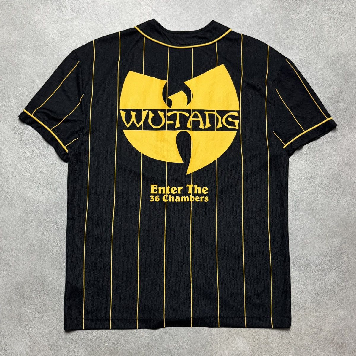 Wu-Tang Clan Wu-Tang Clan #36 Striped Button Jersey Shirt Big Logo Size US XS / EU 42 / 0 - 2 Thumbnail