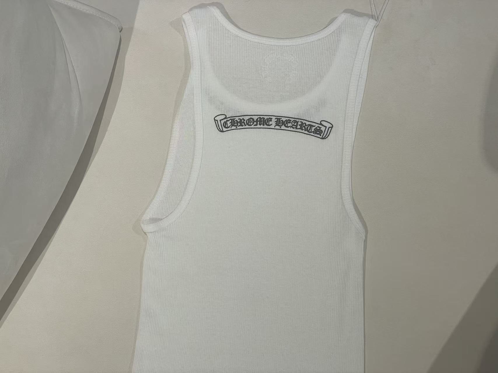 Chrome Hearts Chrome Hearts Neck Logo White Tank Top Size M / US 6-8 / IT 42-44 - 10 Thumbnail