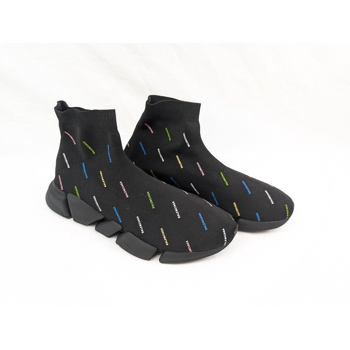 Balenciaga o1rshd1 Q:4/ Recycled Speed 2.0 Low-Top Sneakers Black Size US 12 / EU 45 - 15 Thumbnail