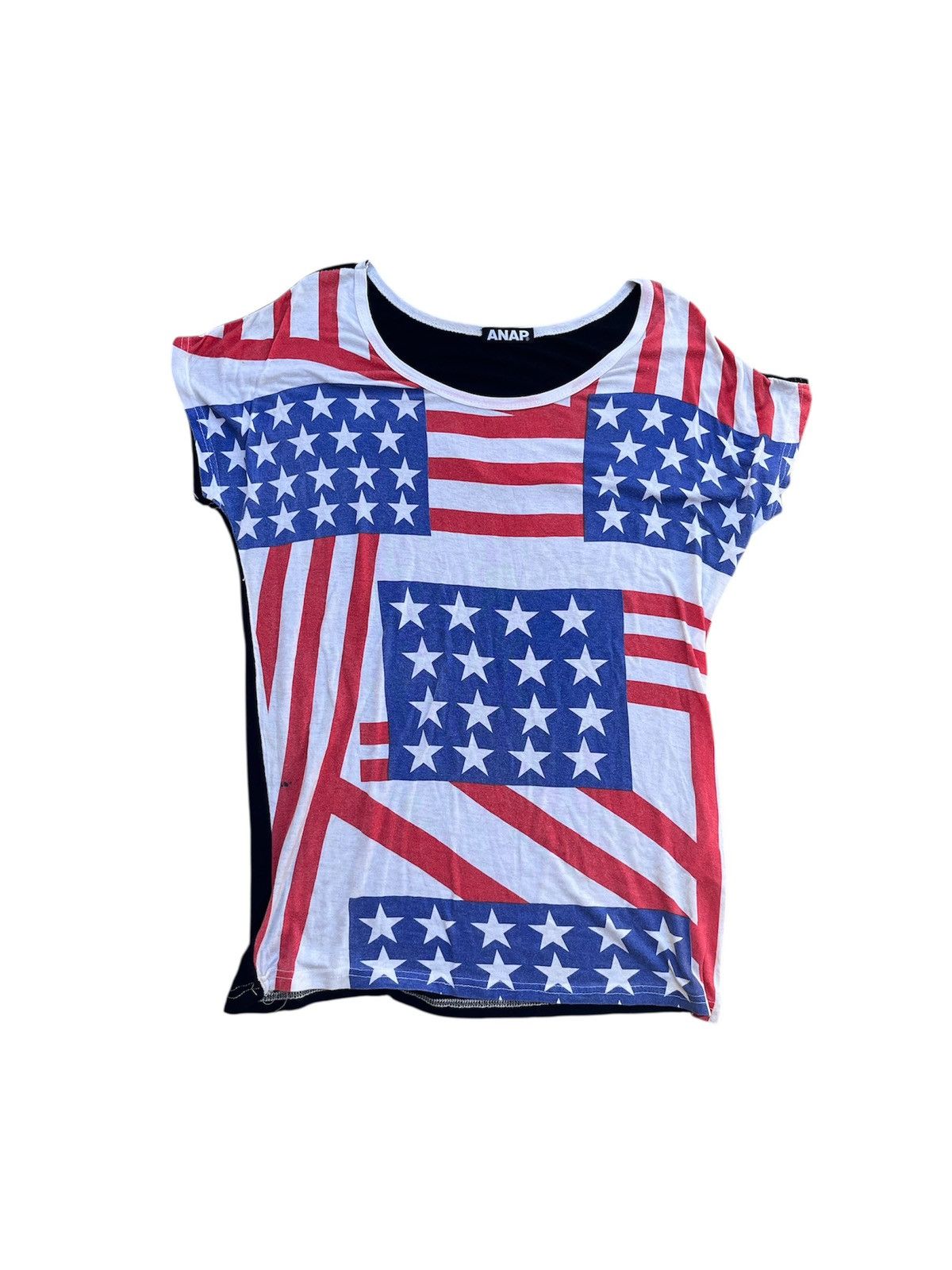 If Six Was Nine × Japanese Brand × Le Grande Bleu (L.G.B.) JAPANESE ANAP AMERICAN FLAG SLEEVES PUNK Y2K IFSIX Size US S / EU 44-46 / 1 - 1 Thumbnail