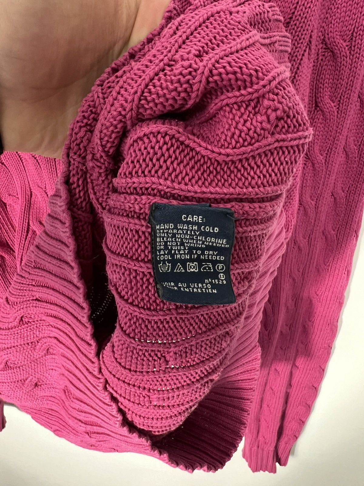 Polo Ralph Lauren Vintage streetwear y2k Polo Ralph Lauren Cable Knit Sweater Size L / US 10 / IT 46 - 6 Thumbnail
