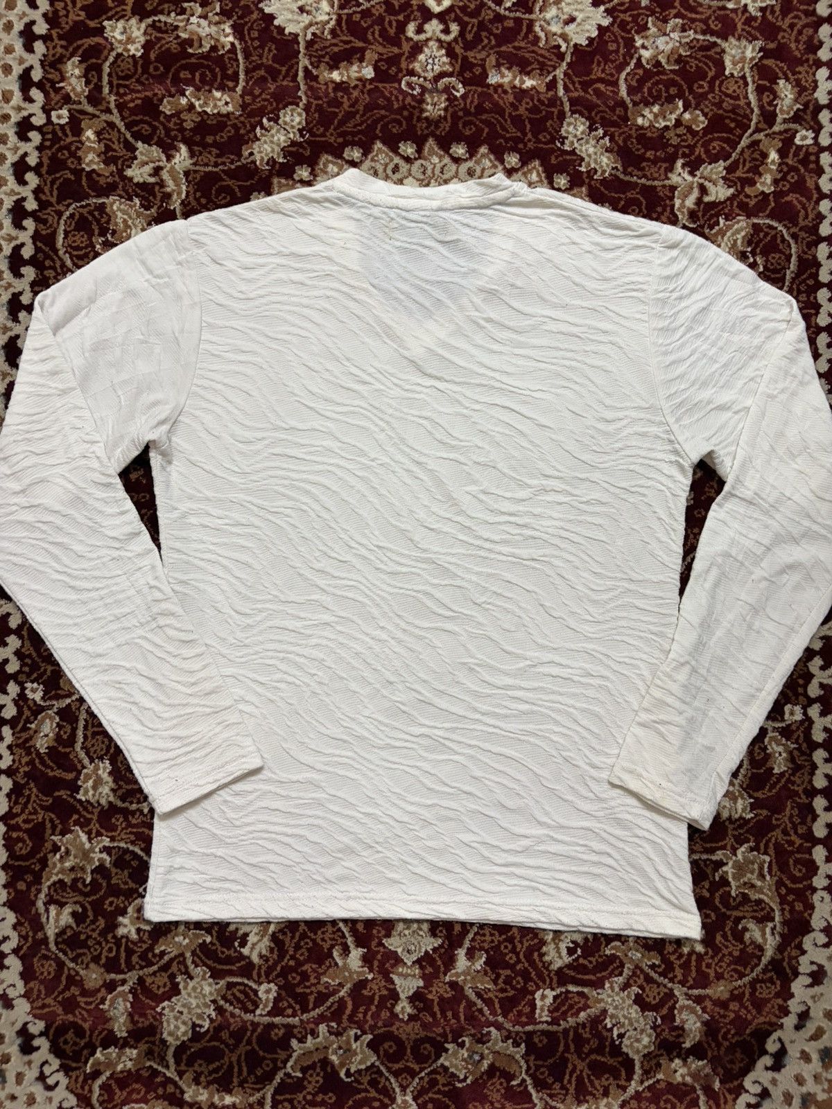 semanticdesign Tiger Textured V-Neck Long Sleeve Tee Shirt Size US M / EU 48-50 / 2 - 2 Thumbnail