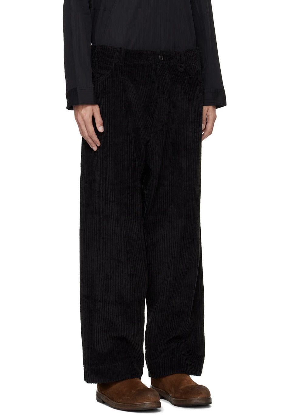 Jan Jan Van Essche Jan Jan Van Essche black O project corduroy pants Size US 28 / EU 44 - 5 Thumbnail