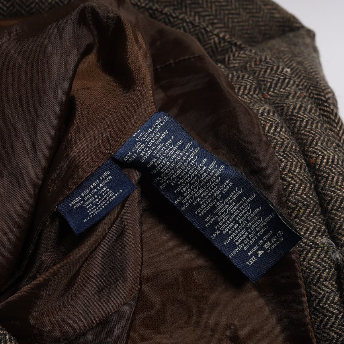 Polo Ralph Lauren Ralph Lauren Faux Fur Tweed Down Puffer Parka Winter Jacket Size XL / US 12-14 / IT 48-50 - 11 Thumbnail