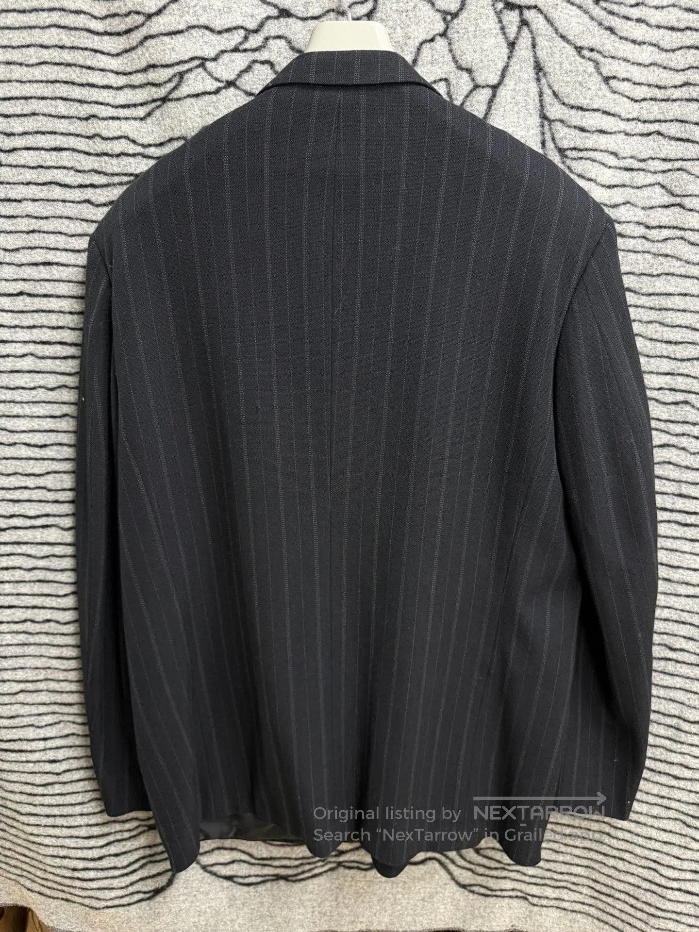 Y's for Men Yohji Yamamoto Y's Men's Thick Wool Striped Loose Suit. Size US L / EU 52-54 / 3 - 5 Thumbnail