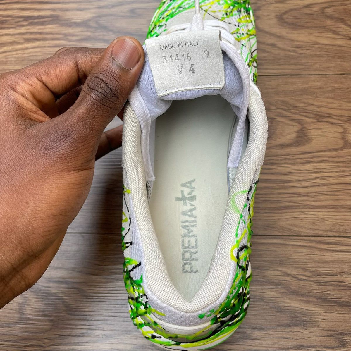 Premiata Premiata Hand Painted Sneakers Size US 11 / EU 44 - 12 Thumbnail