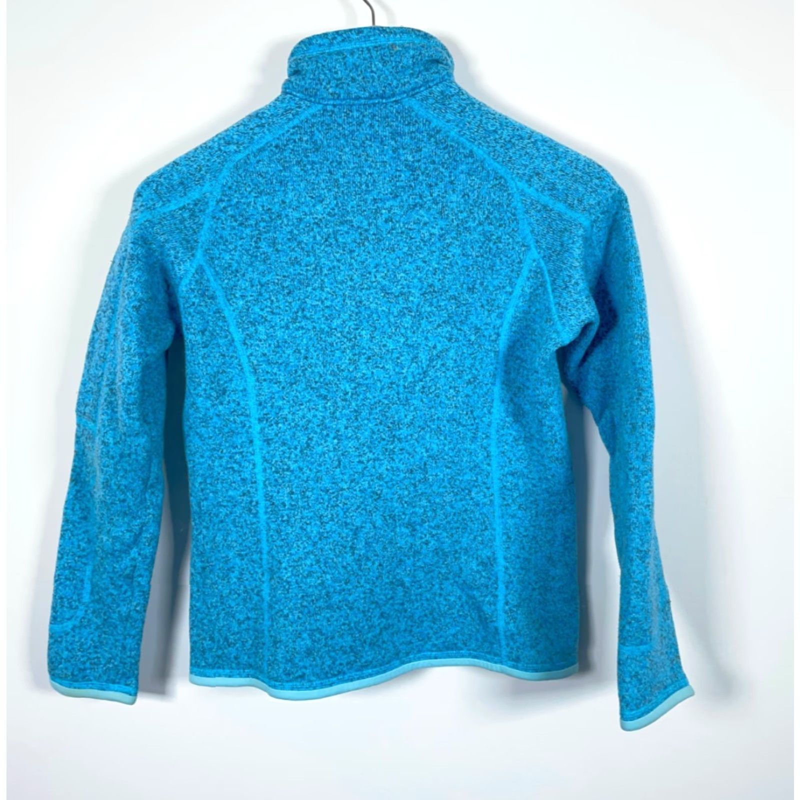 Patagonia Patagonia Better Sweater Women's Small Marled Blue 1/4 Zip Fleece Pullover Jacket, Blue, 1/4 Zip, Regular Fit, Fall/ Winter, Hooded? Size S / US 4 / IT 40 - 2 Thumbnail