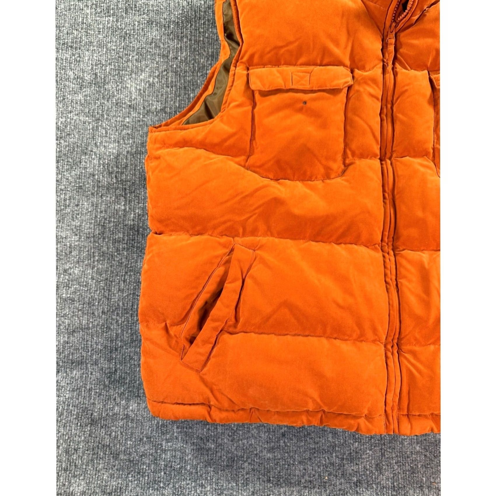 Stone Island VINTAGE St Johns Bay Puffer Vest Mens XL Orange Quilted Zip Up Outerwear Down Size US XL / EU 56 / 4 - 4 Thumbnail